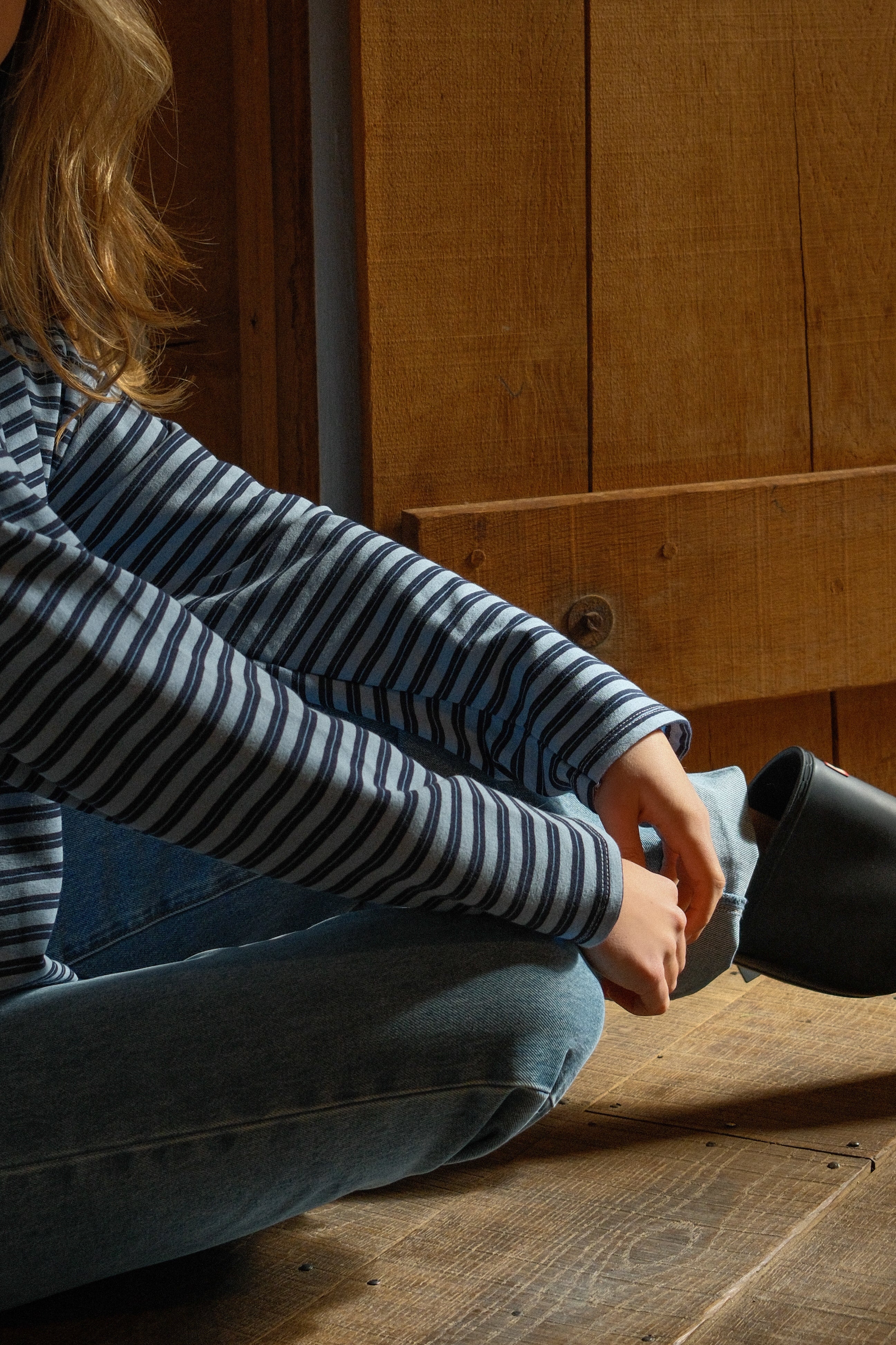 STRIPED JOLIE TEE BLUE