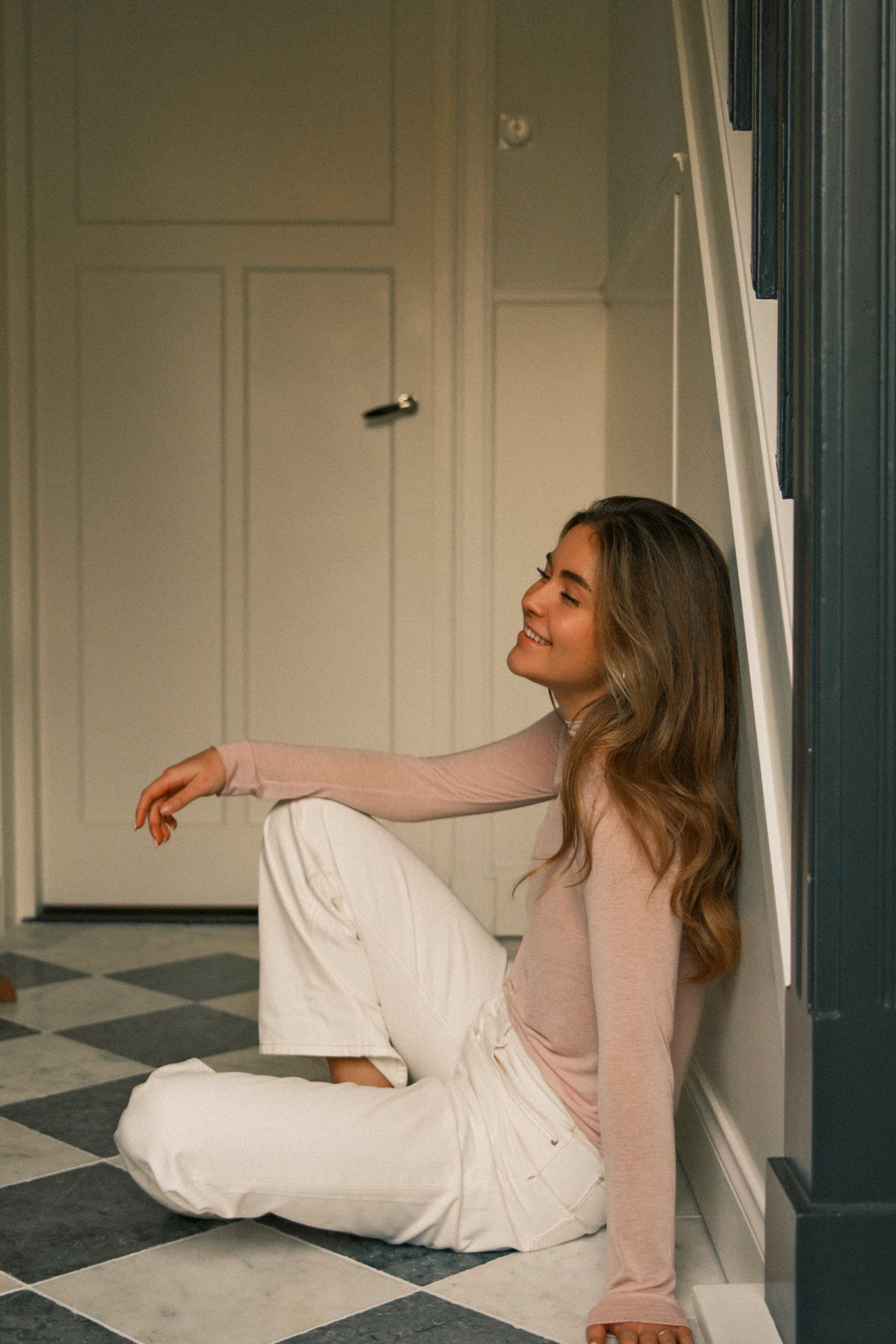 THE CASSIE TOP BLUSH PINK