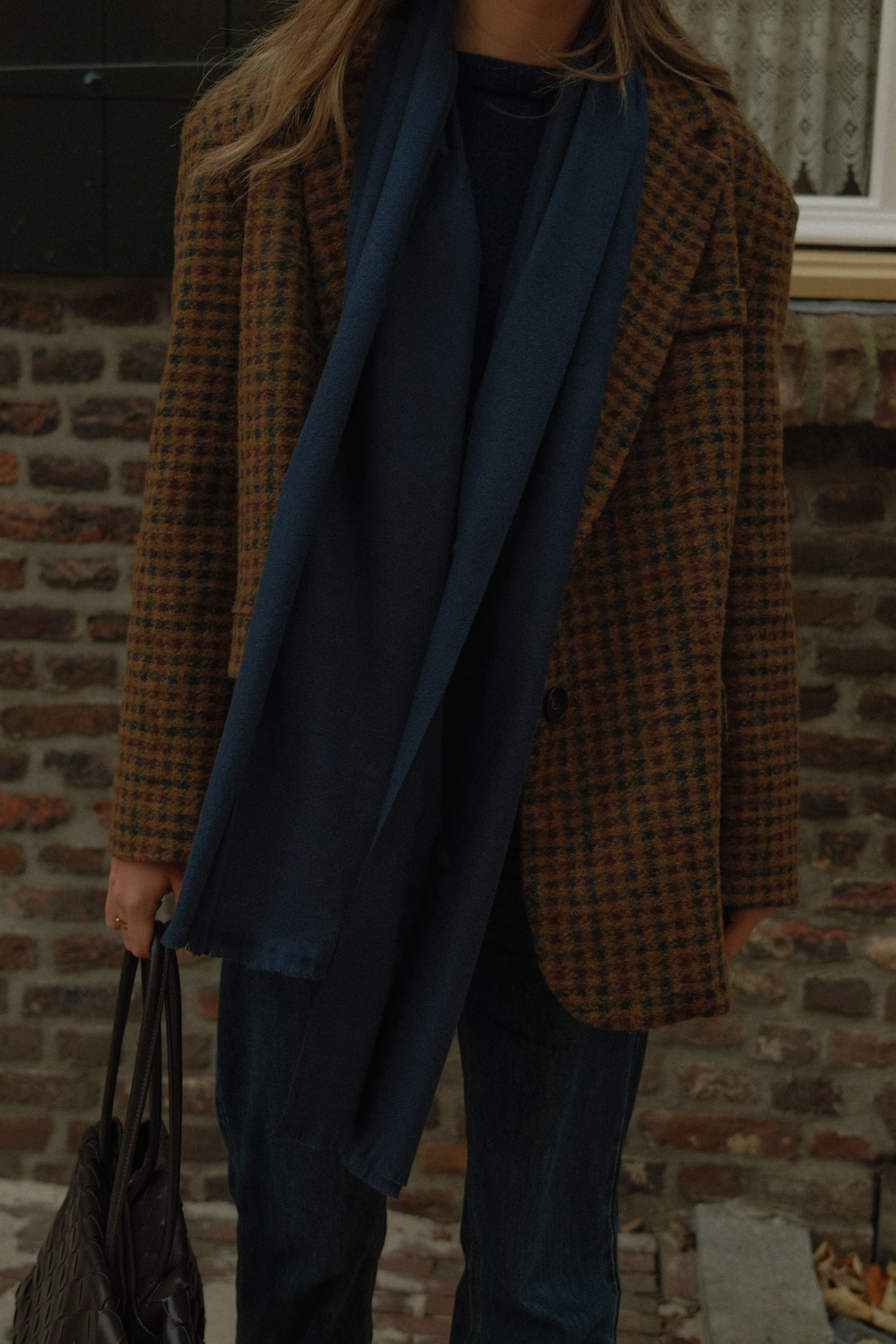 OVERSIZED CHECKED WOOLMIX BLAZER