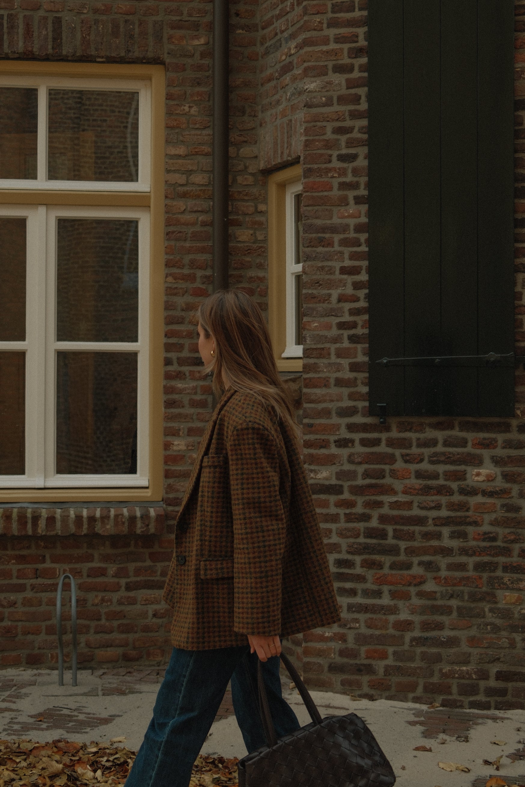 OVERSIZED CHECKED WOOLMIX BLAZER