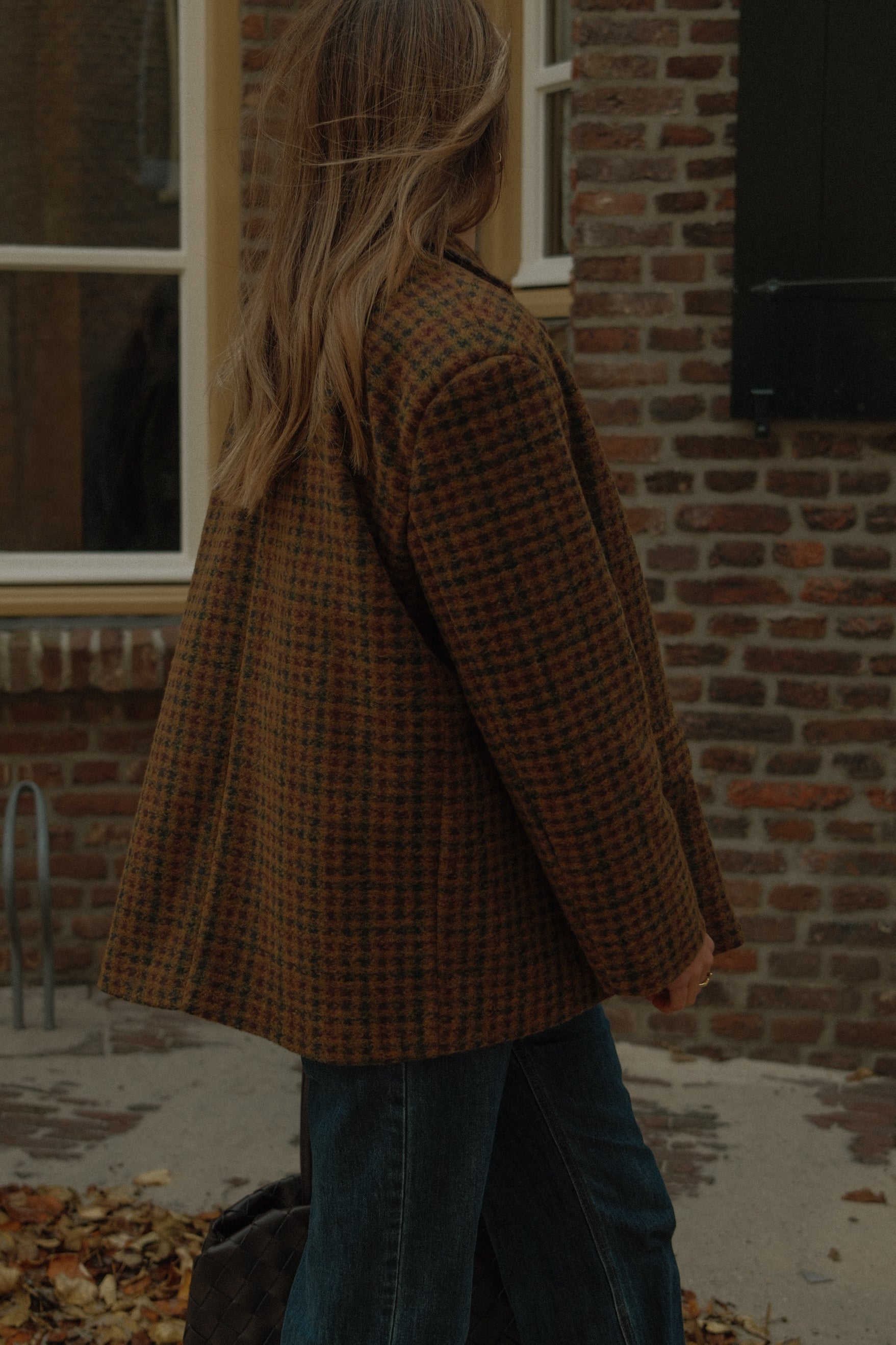 OVERSIZED CHECKED WOOLMIX BLAZER