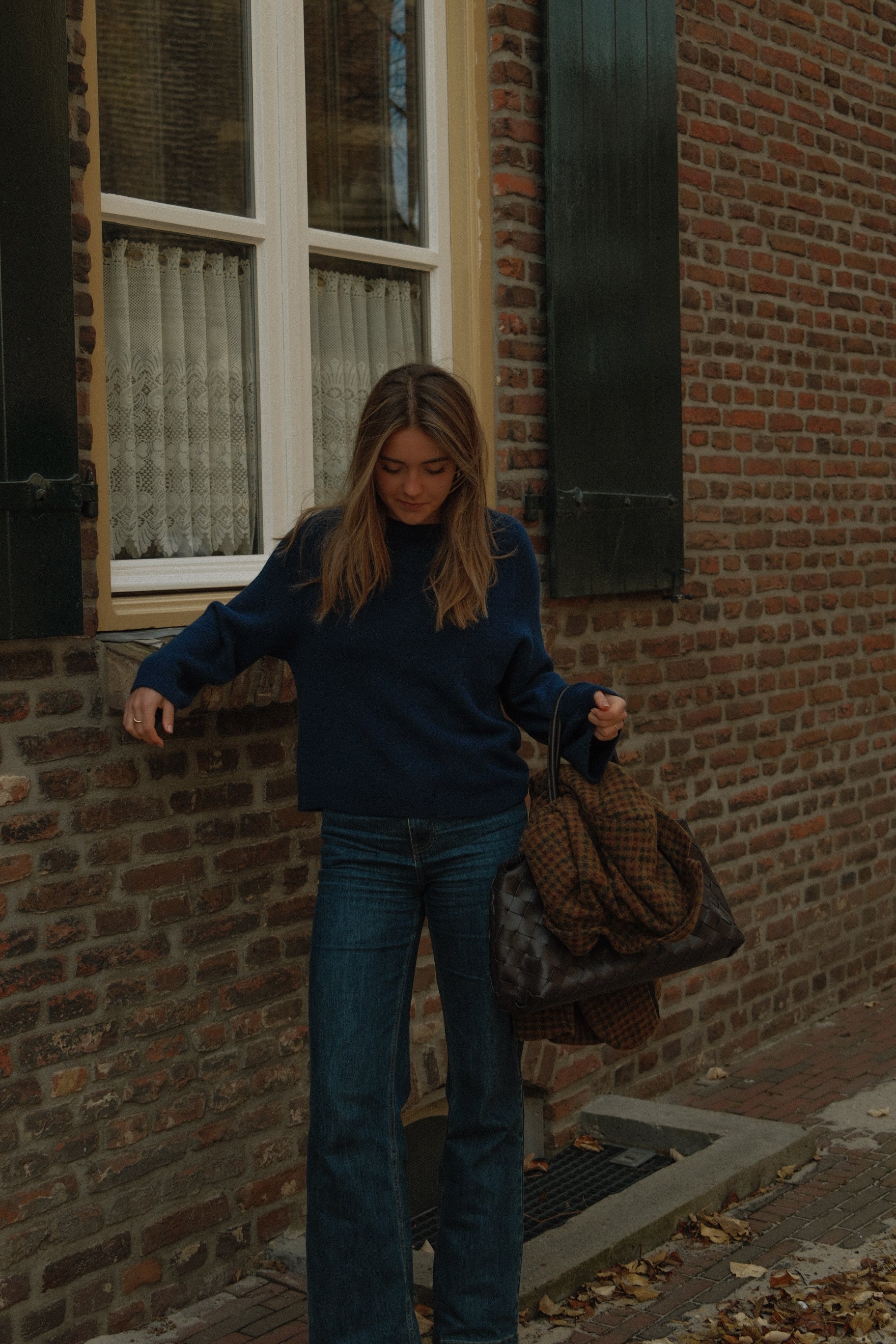 WIDE SLEEVE SARAH KNIT NAVY