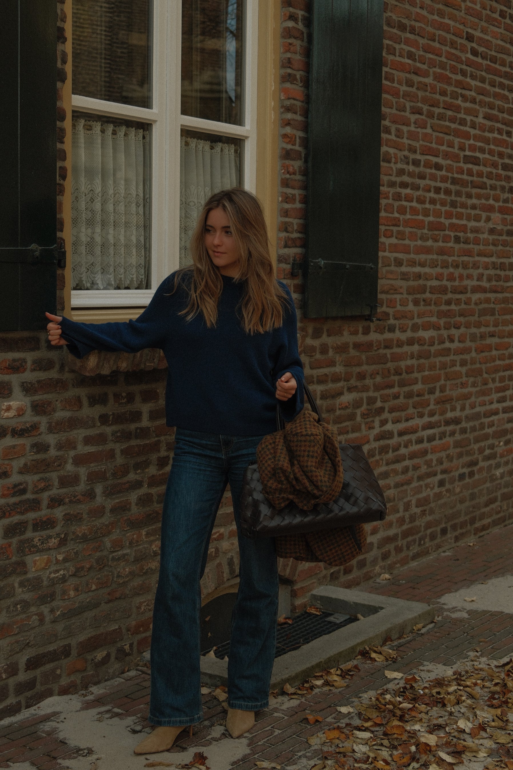 WIDE SLEEVE SARAH KNIT NAVY