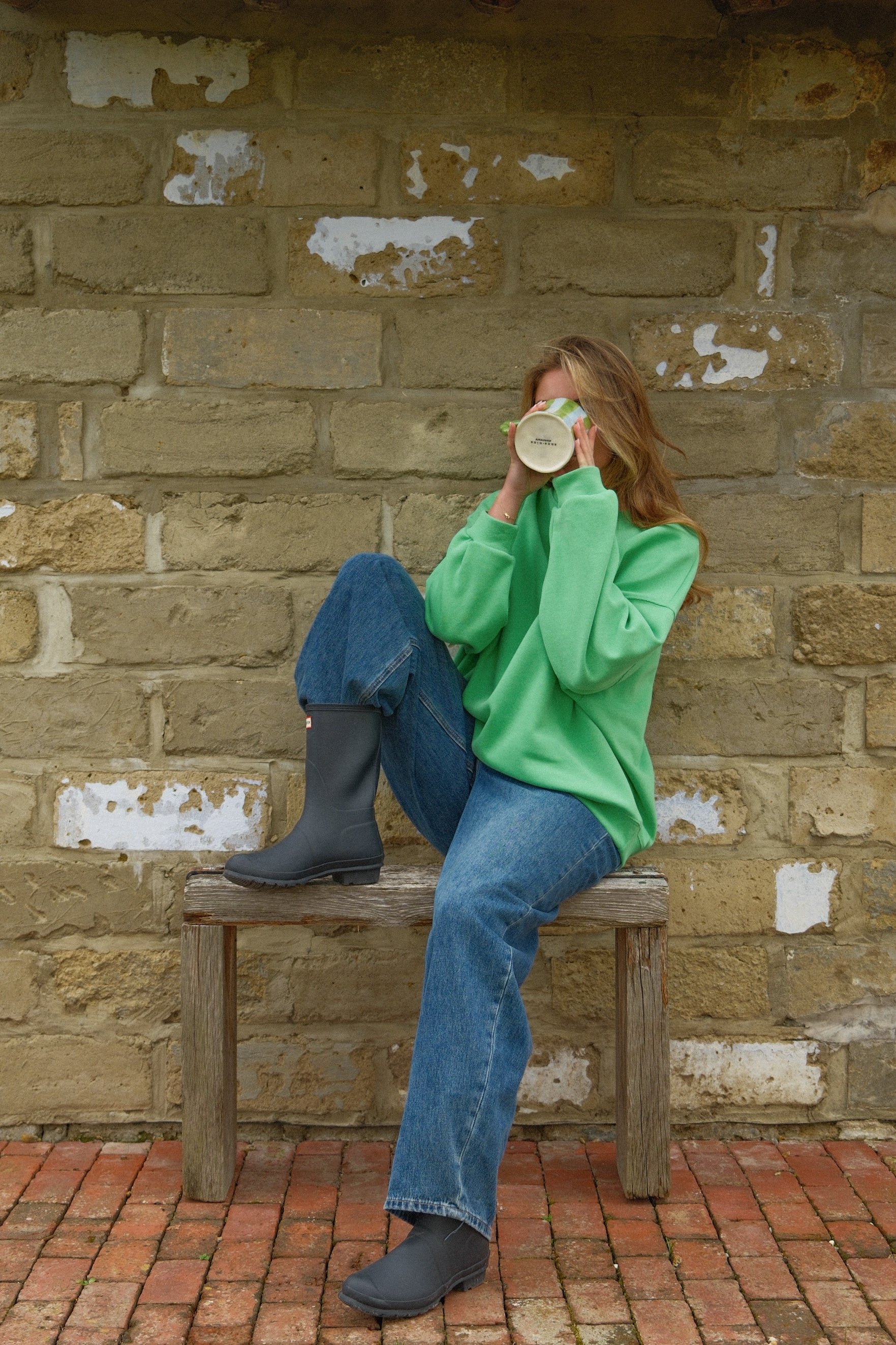 ESSENTIAL OVERSIZED SWEATER MINT GREEN