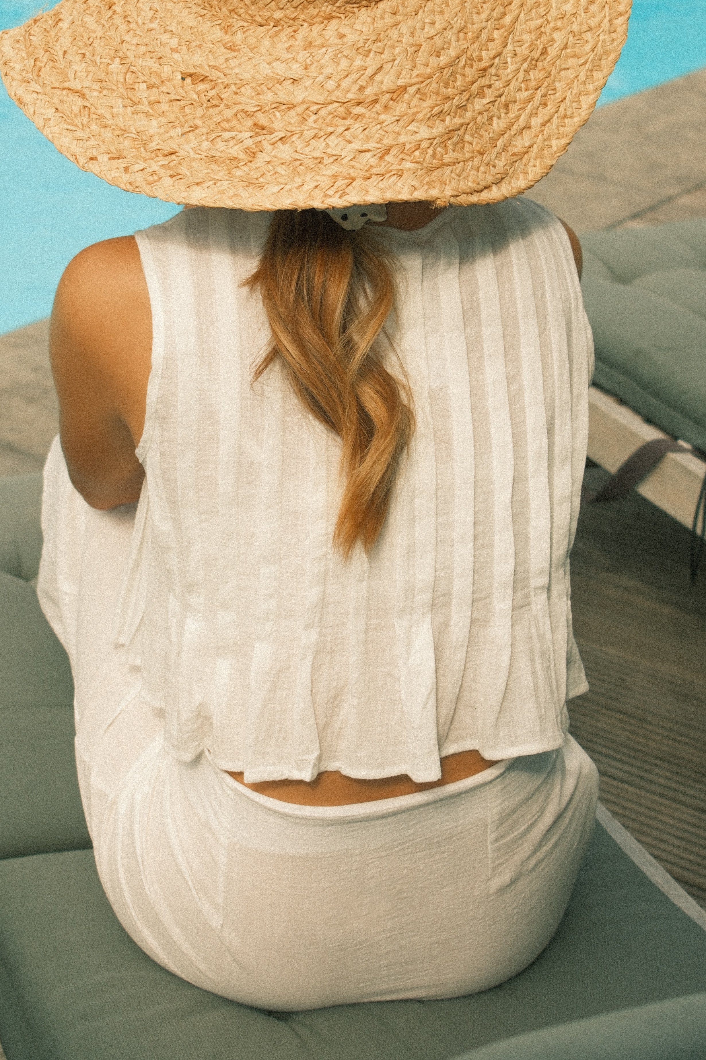 MEREDITH BLAKE LINNEN TOP WHITE (SET)