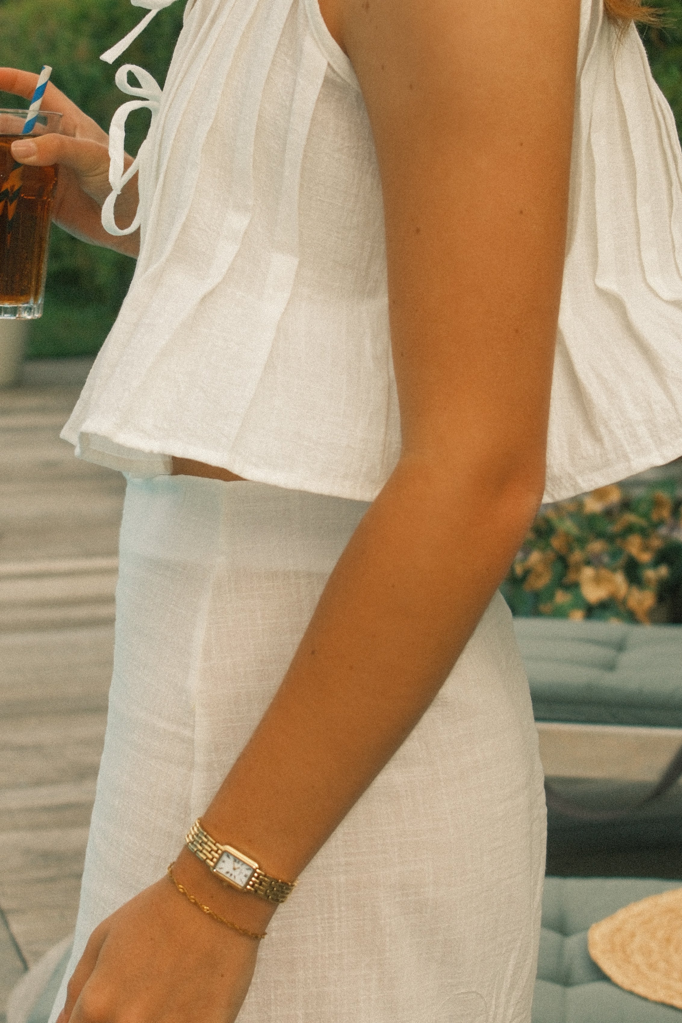 MEREDITH BLAKE LINNEN TOP WHITE (SET)