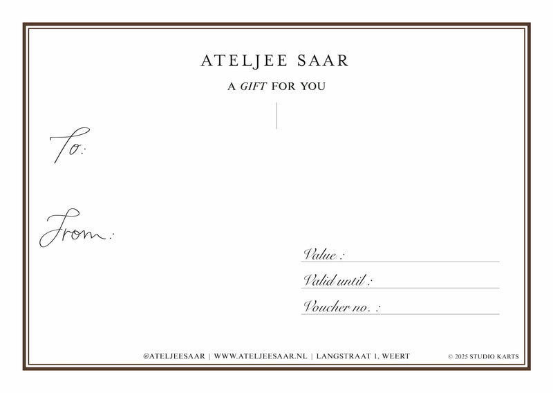 ATELJEE SAAR GIFTCARD