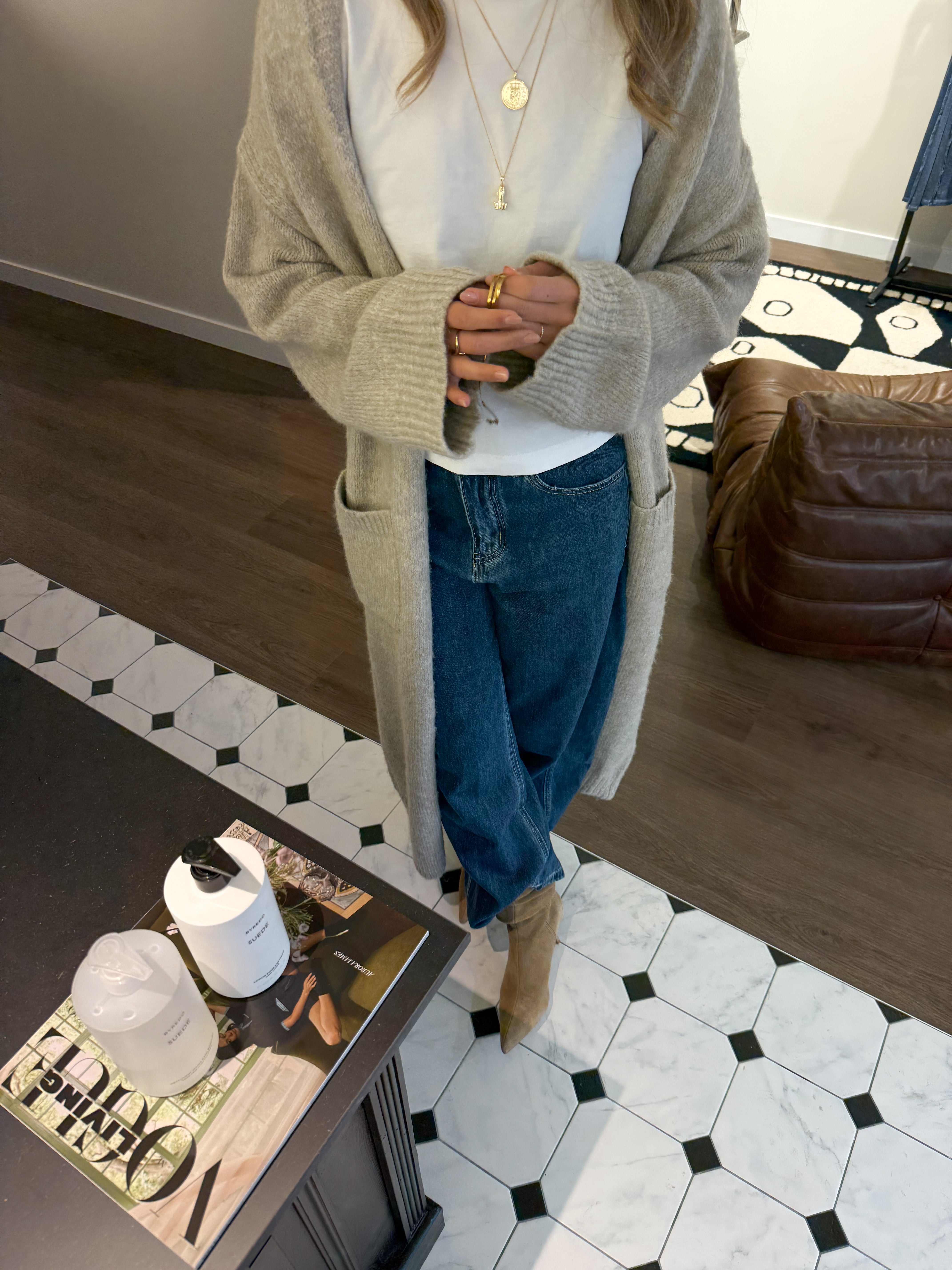 THE ASPEN CARDIGAN BEIGE