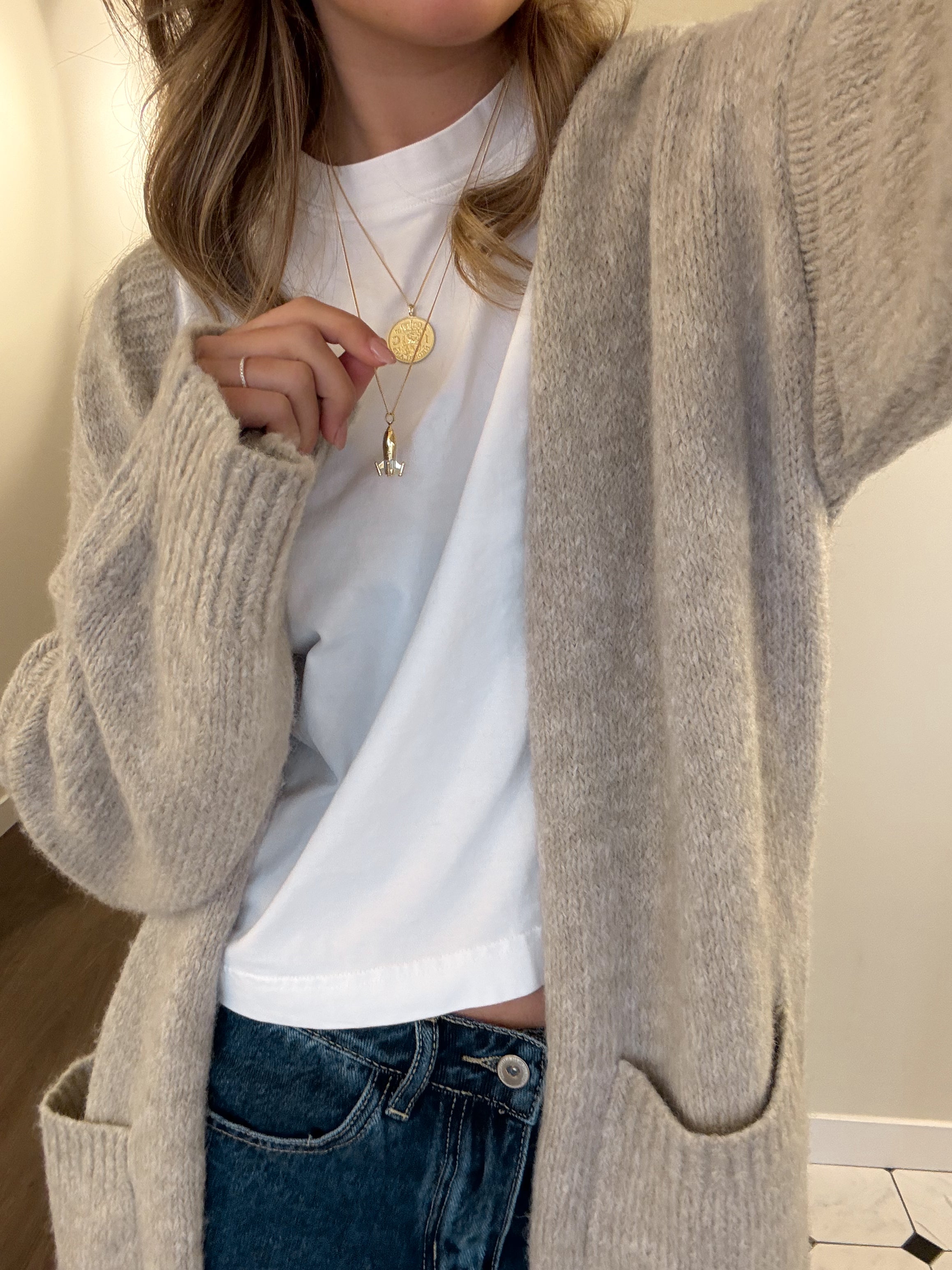 THE ASPEN CARDIGAN BEIGE