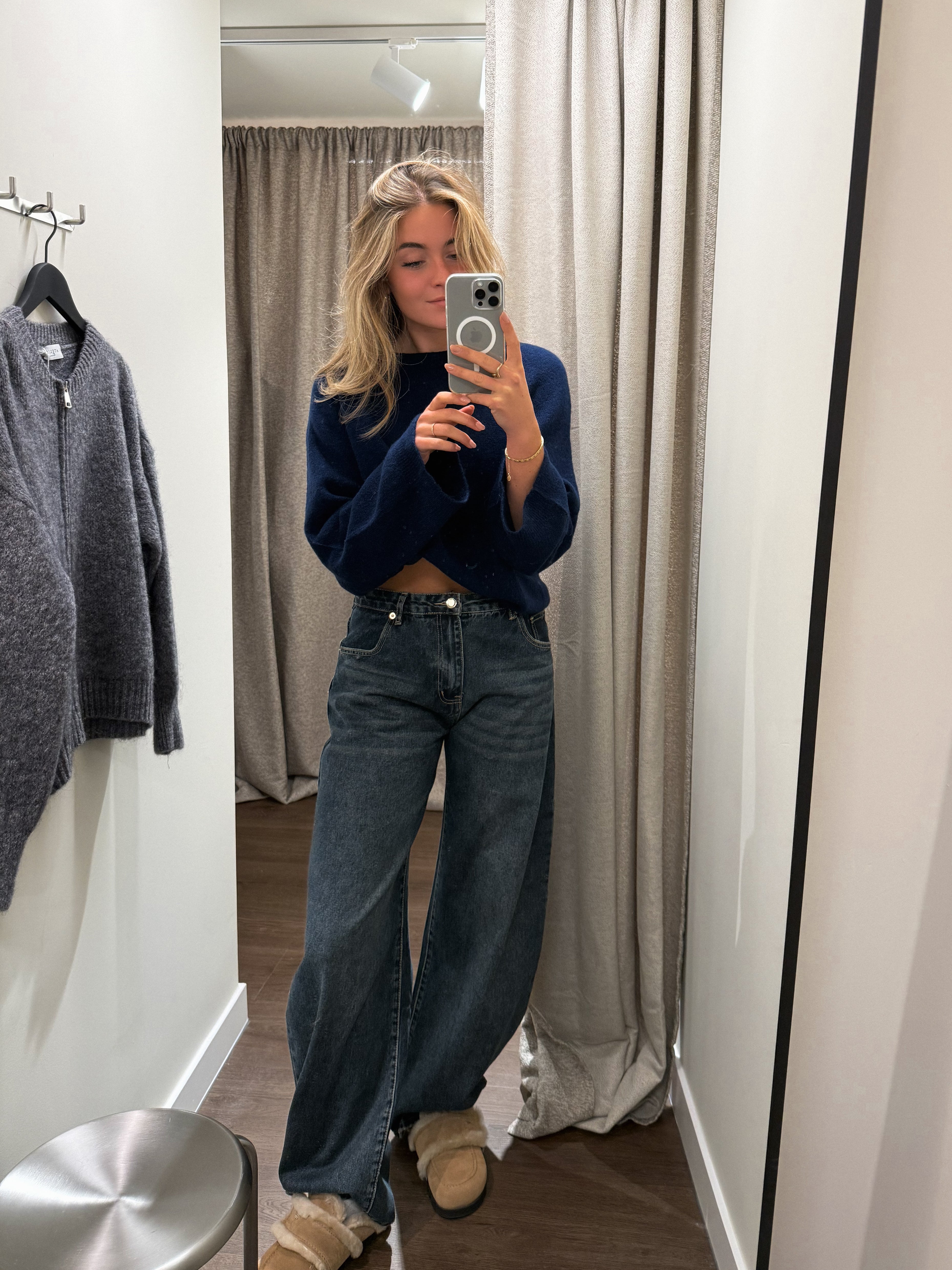 WIDE SLEEVE SARAH KNIT NAVY