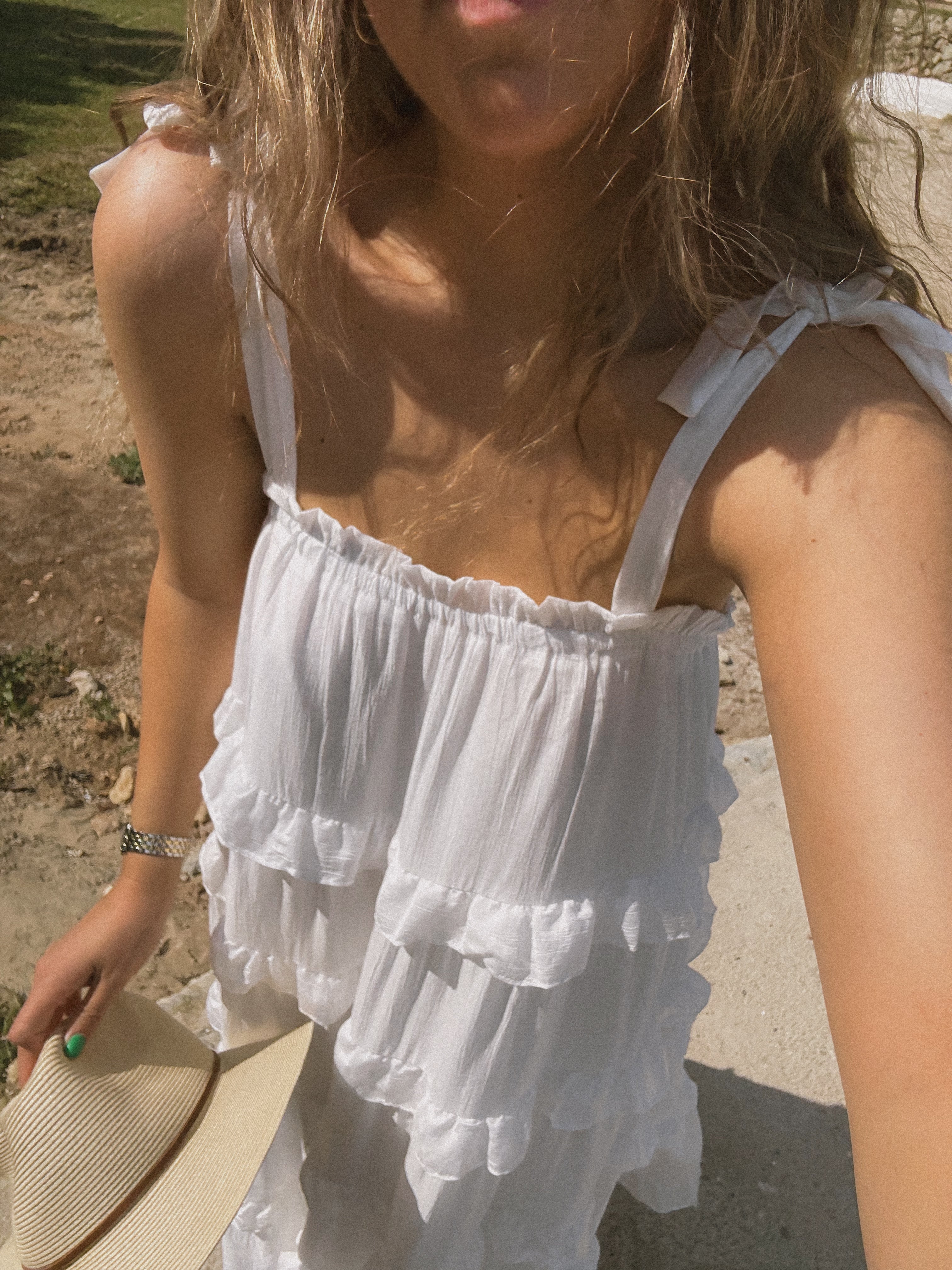 MAXI SARAH DRESS WHITE