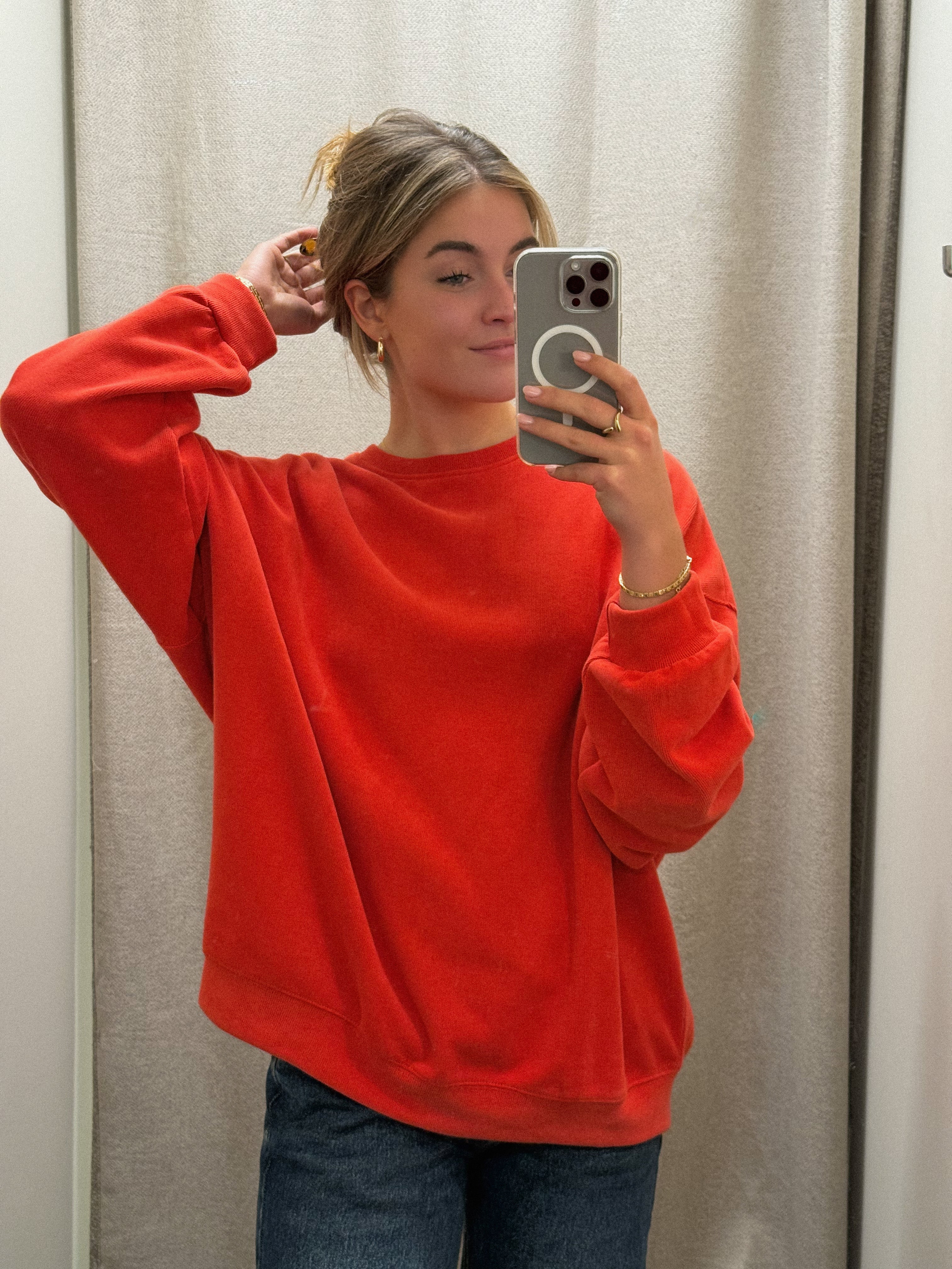 OVERSIZED WINTER SWEATER RED