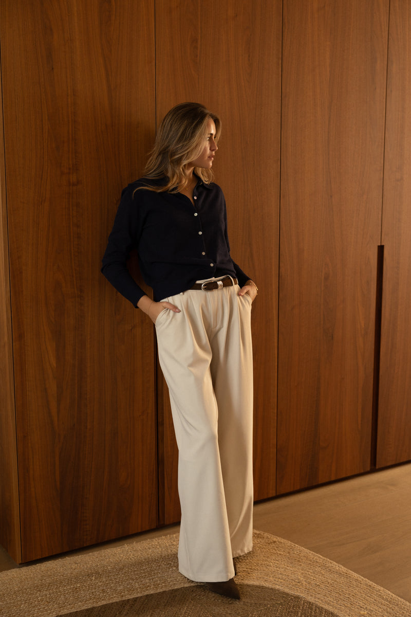 LOOSE FIT PANTALON BEIGE