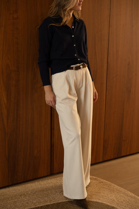 LOOSE FIT PANTALON BEIGE