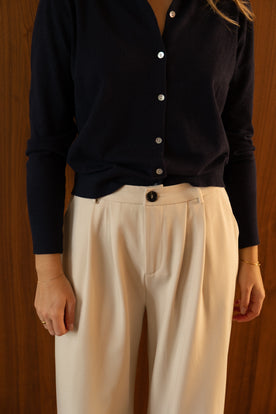 LOOSE FIT PANTALON BEIGE