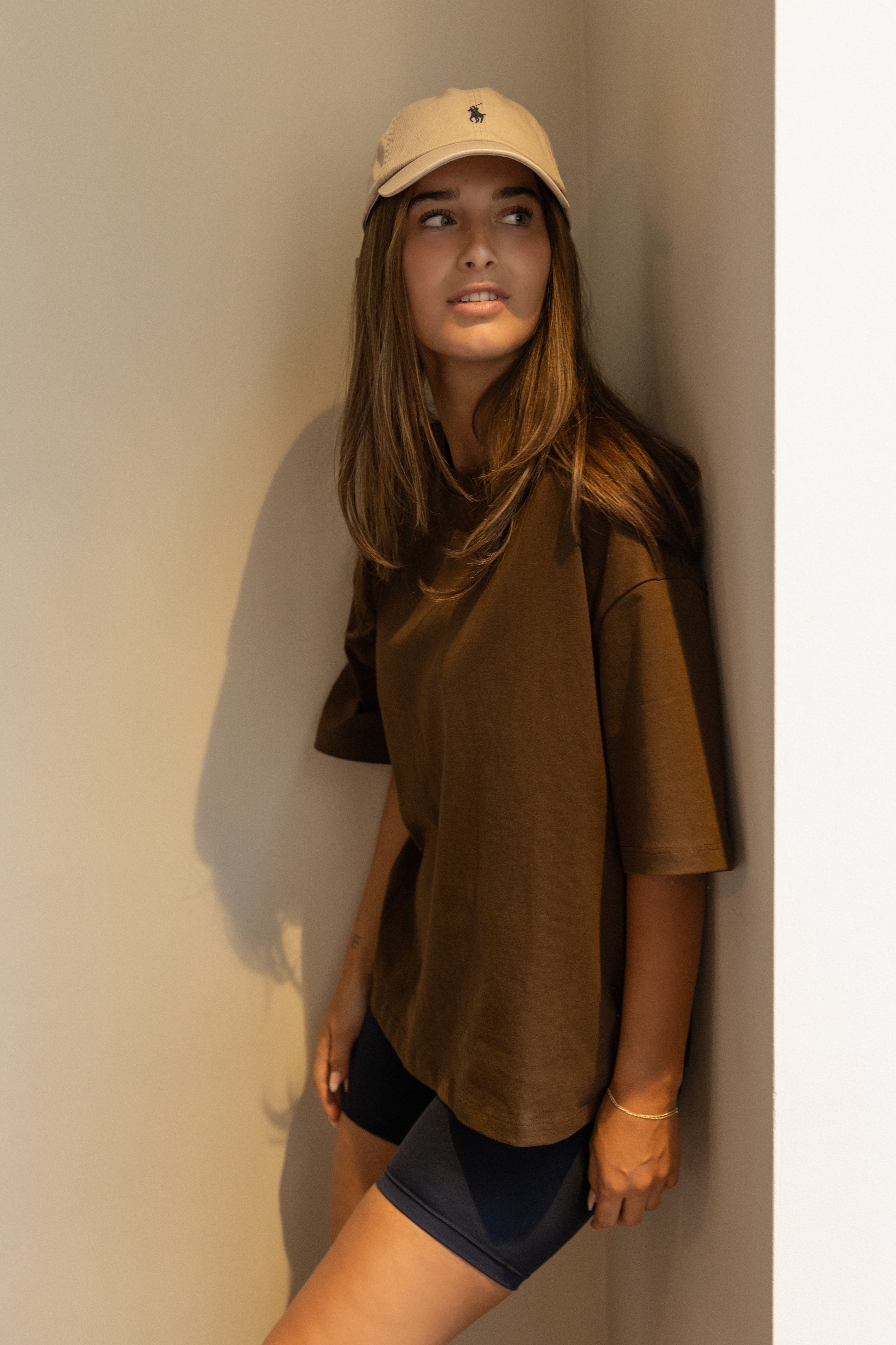 BASIC COTTON TEE CHOCO