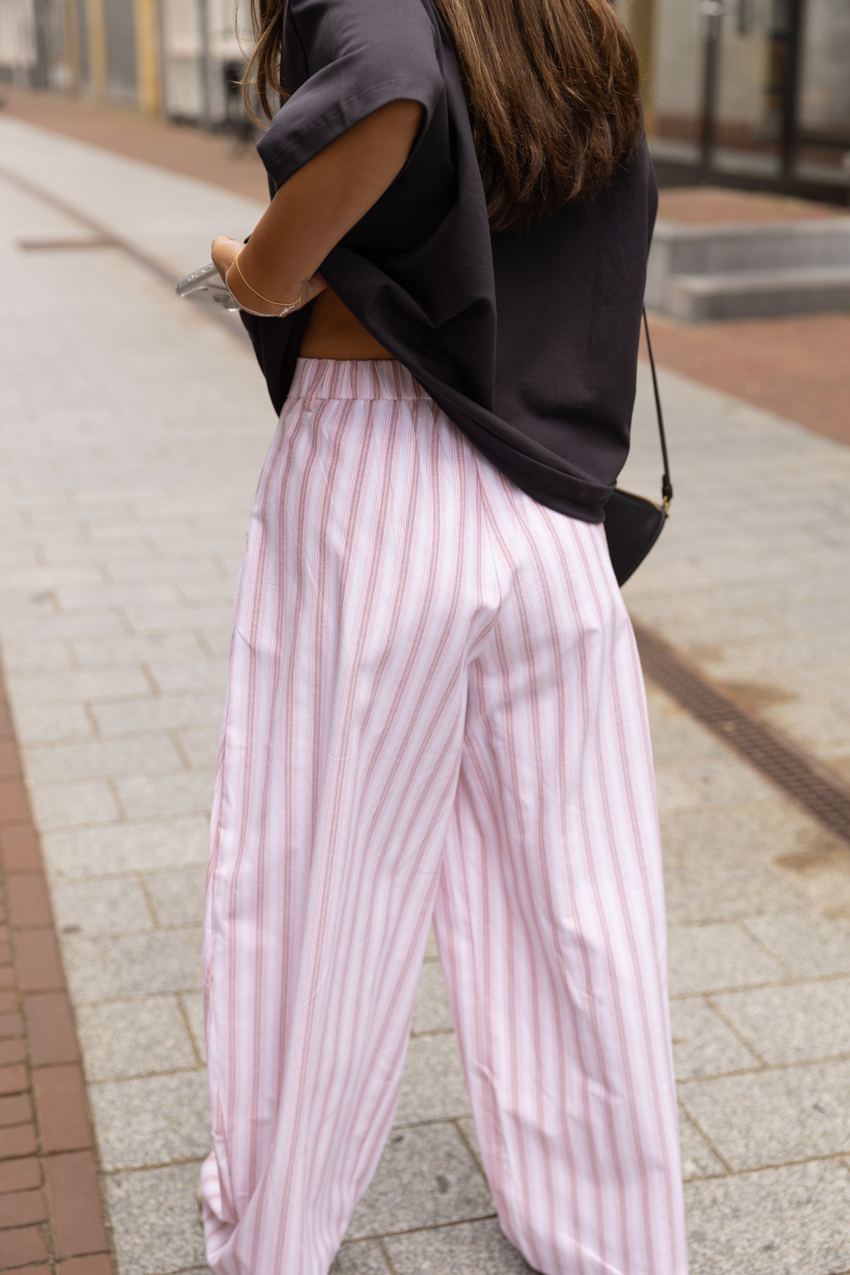 STRIPED LOLA PANTALON RED/PINK