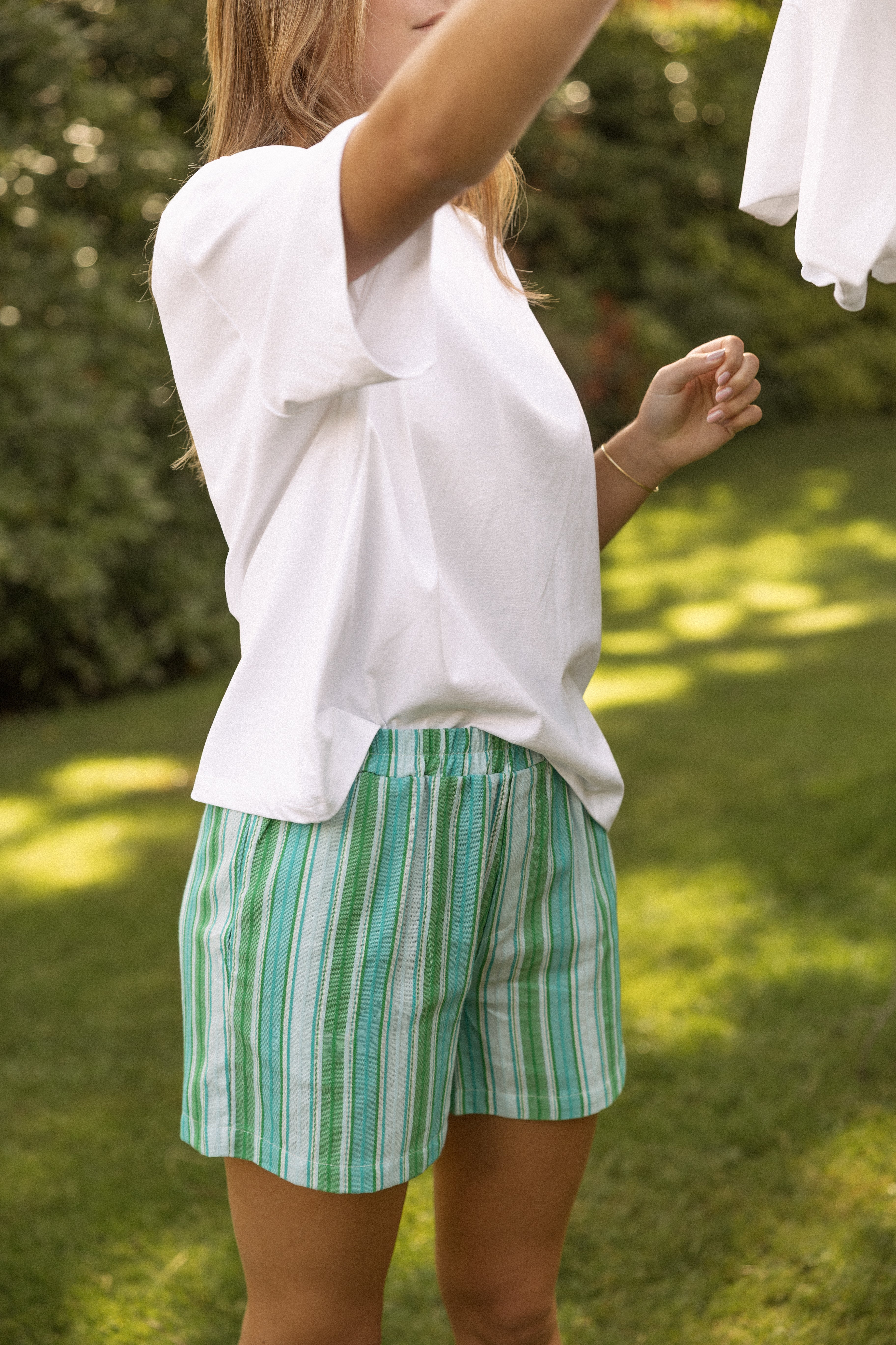 STRIPED HOLLY SHORT GREEN