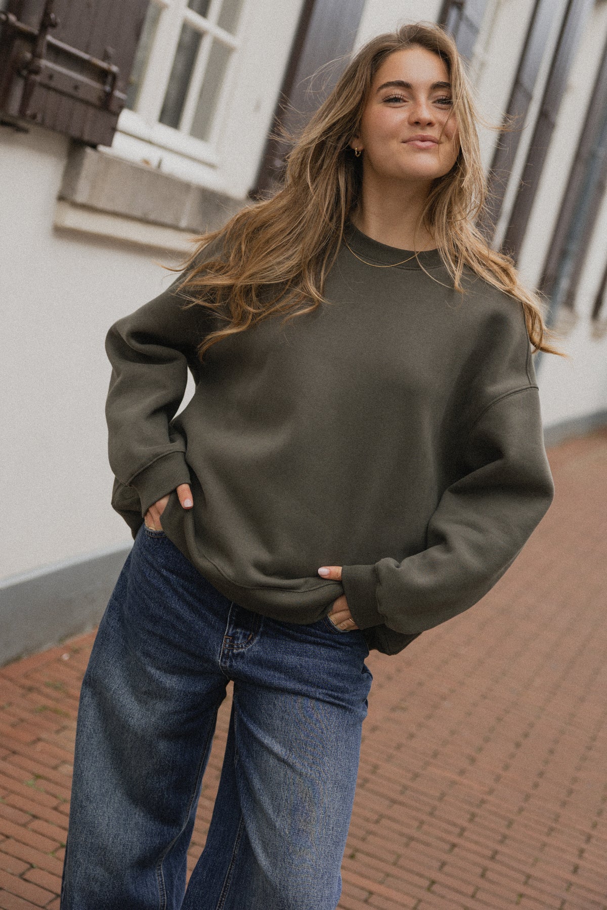 OVERSIZED KATE SWEATER KAKI