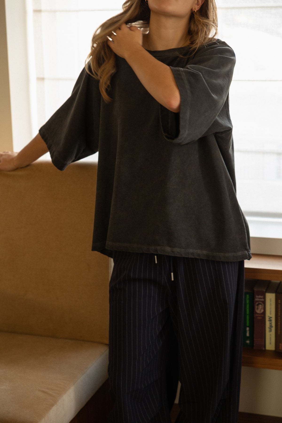 OVERSIZED TEE VINTAGE WASHED BLACK