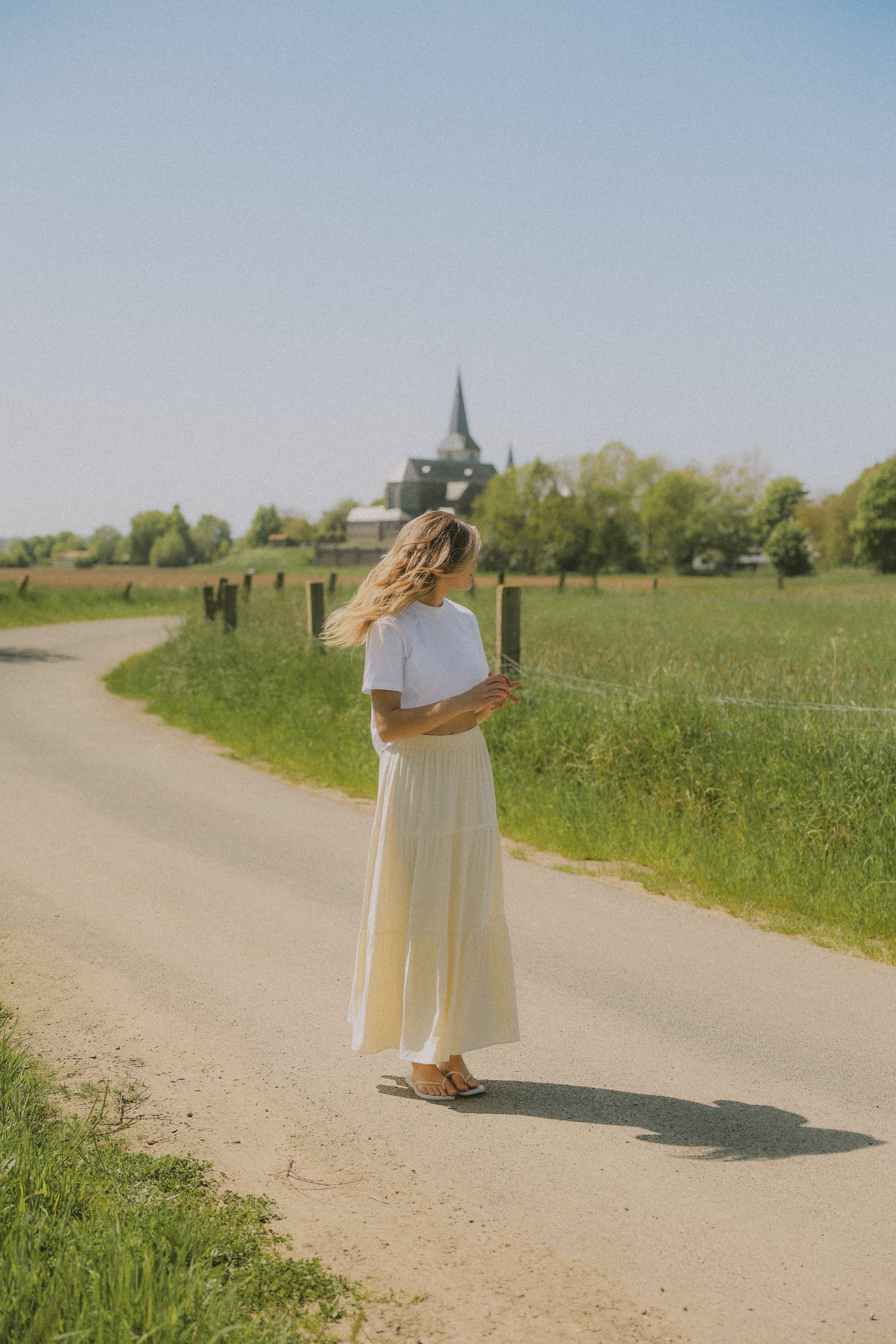 LINNEN MAXI SKIRT BUTTER YELLOW