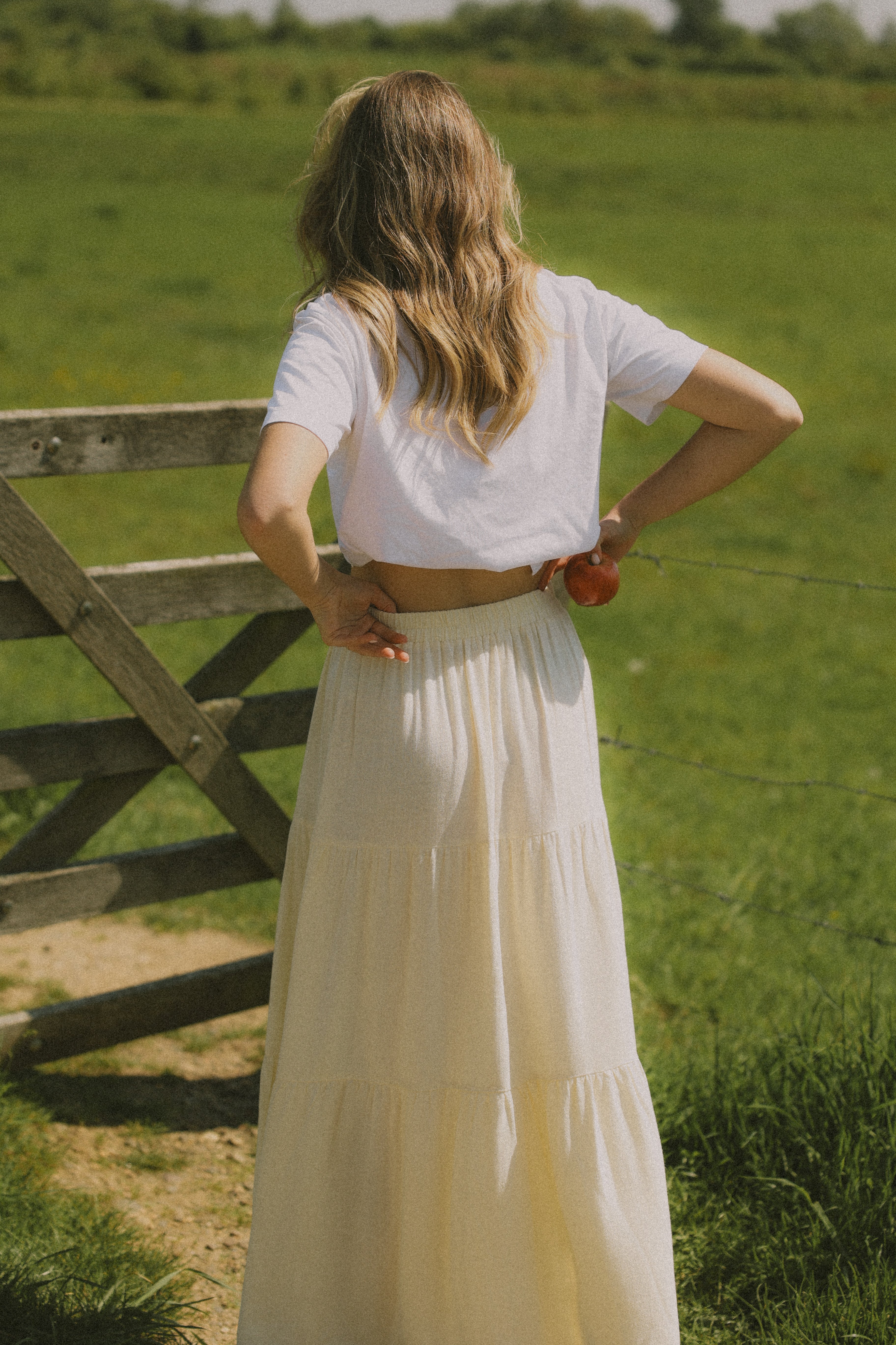 LINNEN MAXI SKIRT BUTTER YELLOW