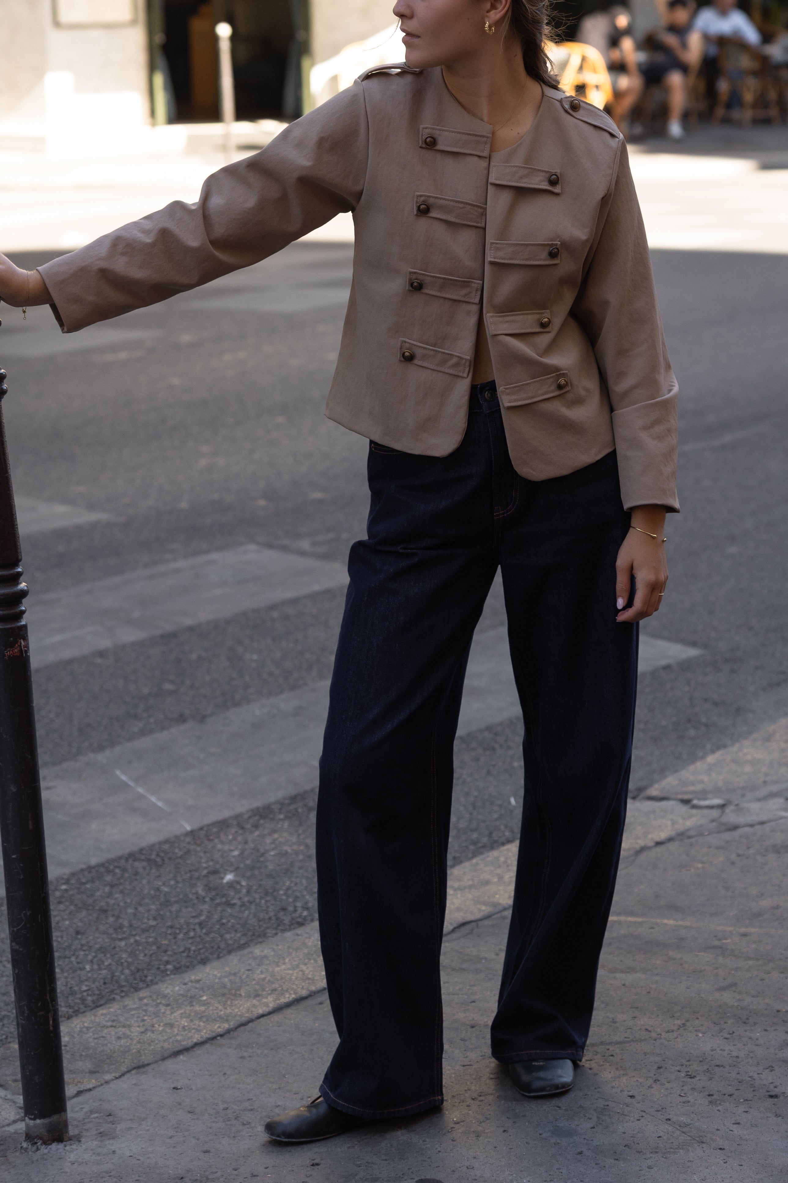 BUTTON JOSIE JACKET BEIGE