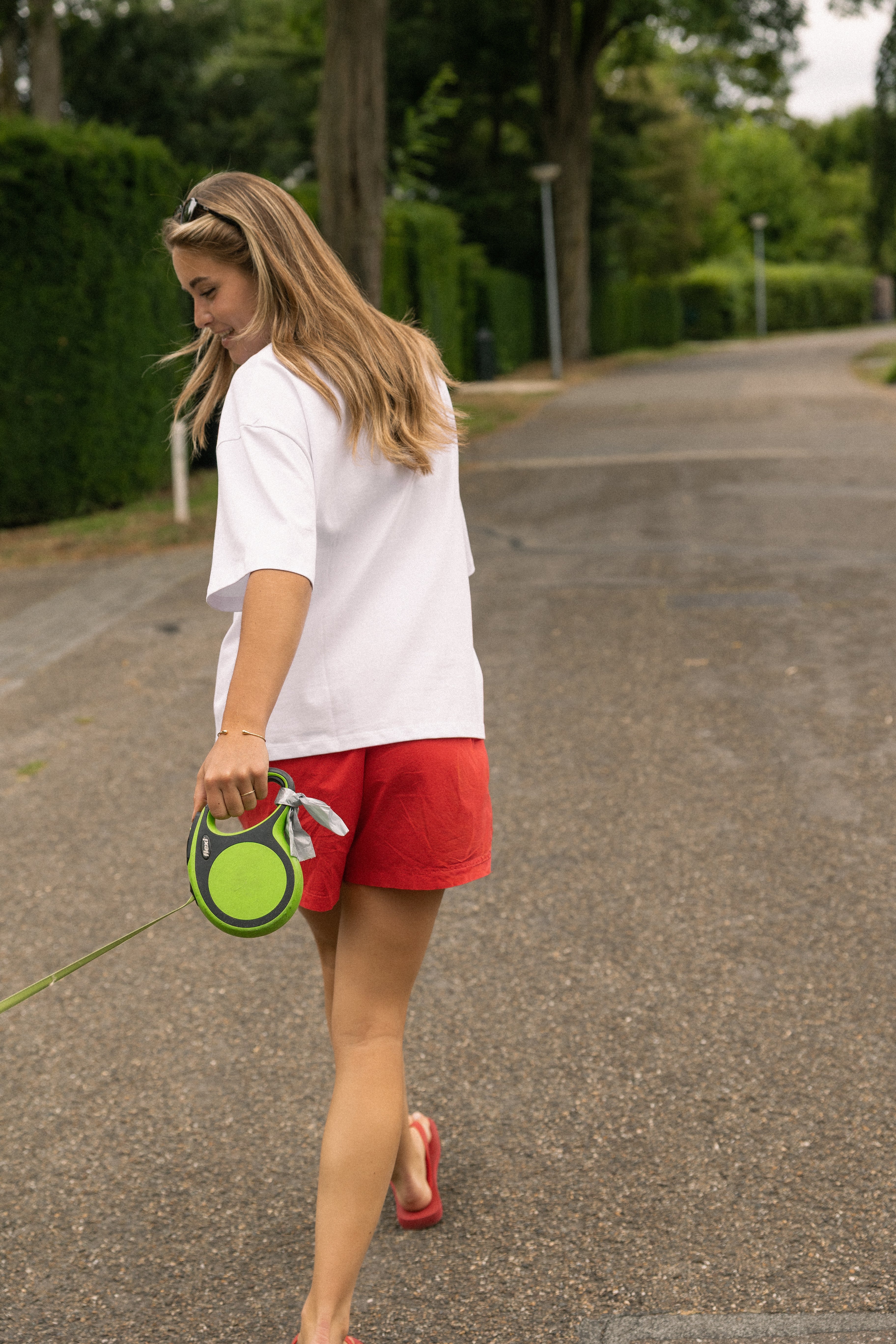 COTTON BASIC SHORT RED