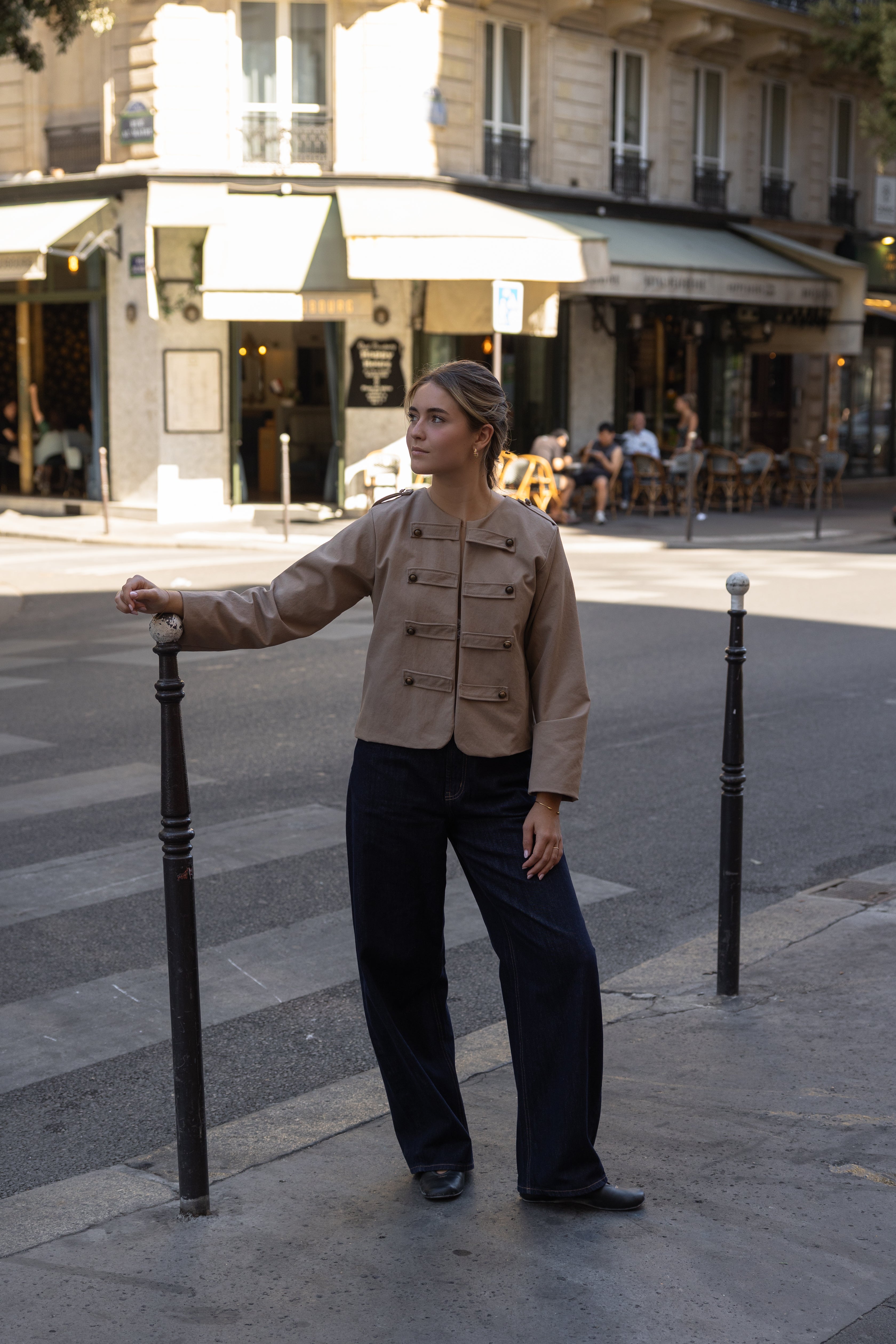 BUTTON JOSIE JACKET BEIGE