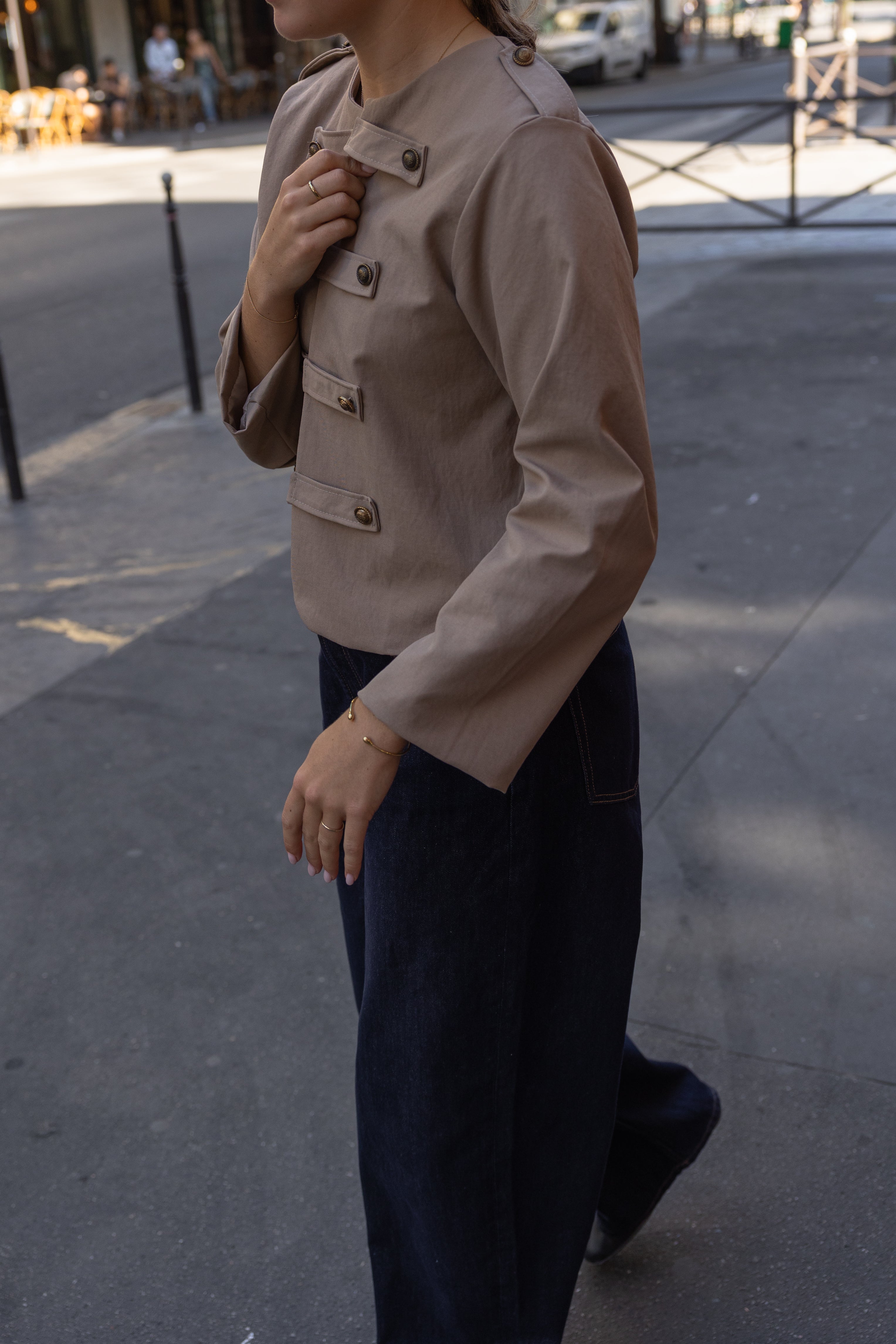 BUTTON JOSIE JACKET BEIGE