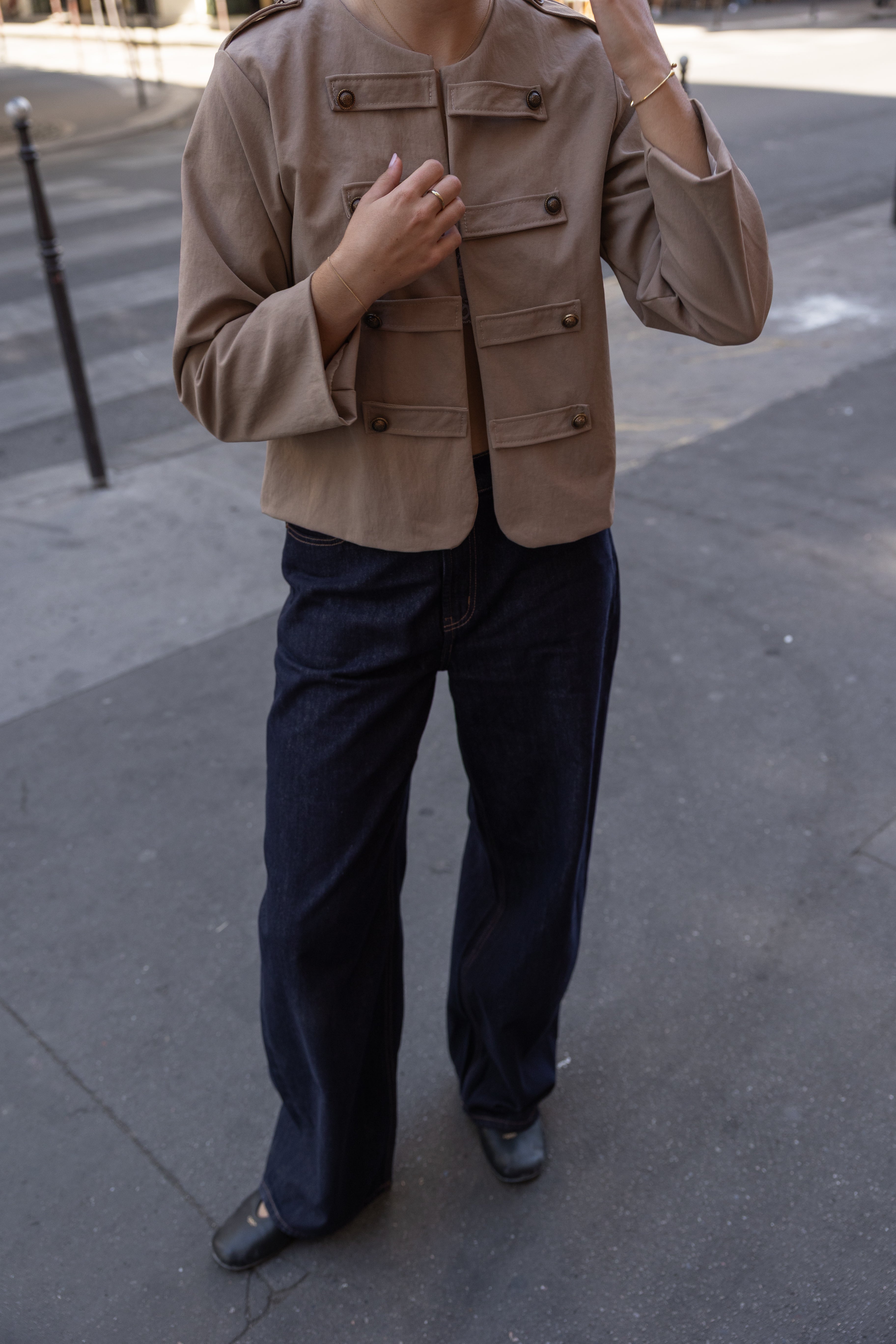 BUTTON JOSIE JACKET BEIGE