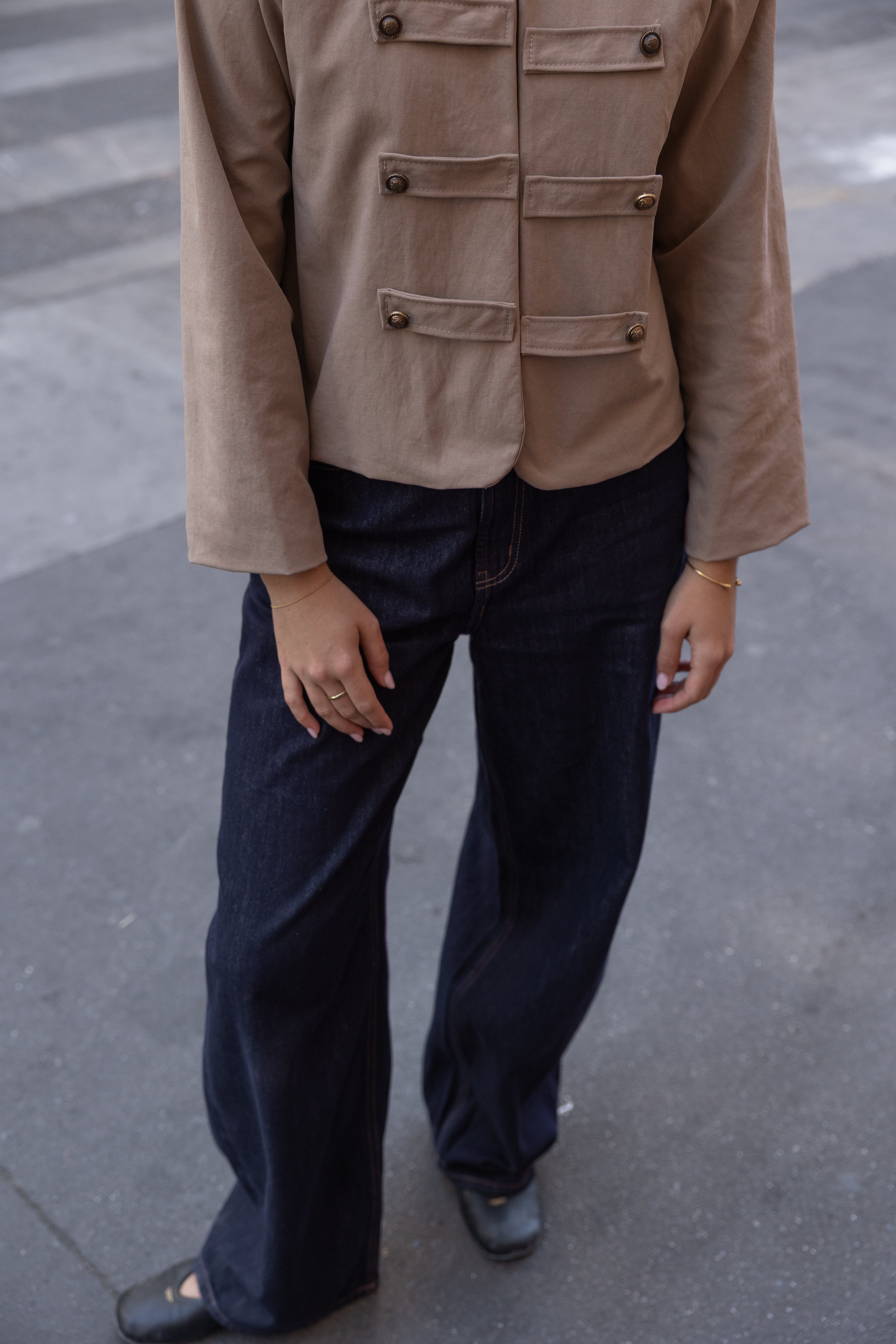 BUTTON JOSIE JACKET BEIGE