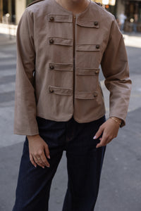 BUTTON JOSIE JACKET BEIGE