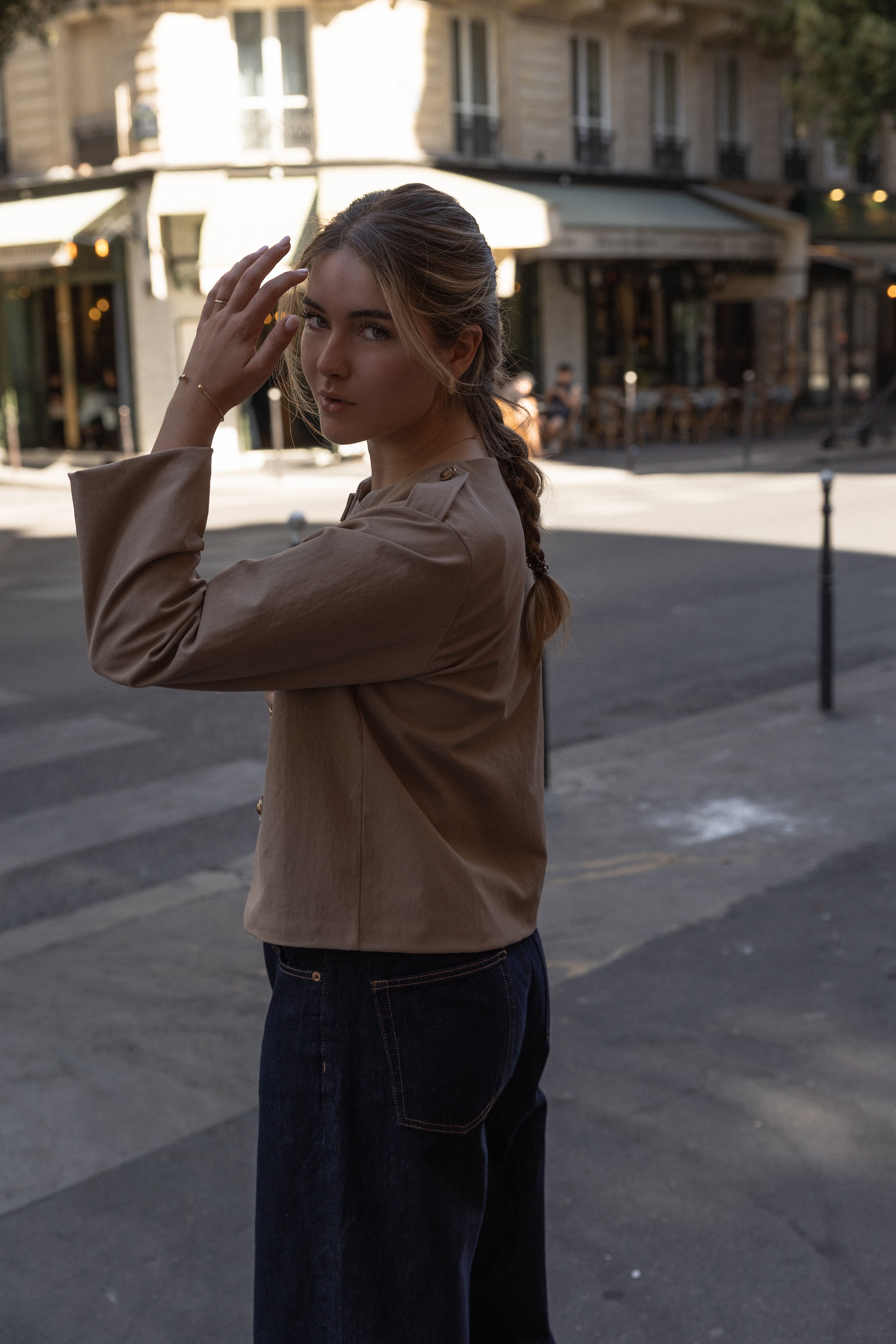 BUTTON JOSIE JACKET BEIGE