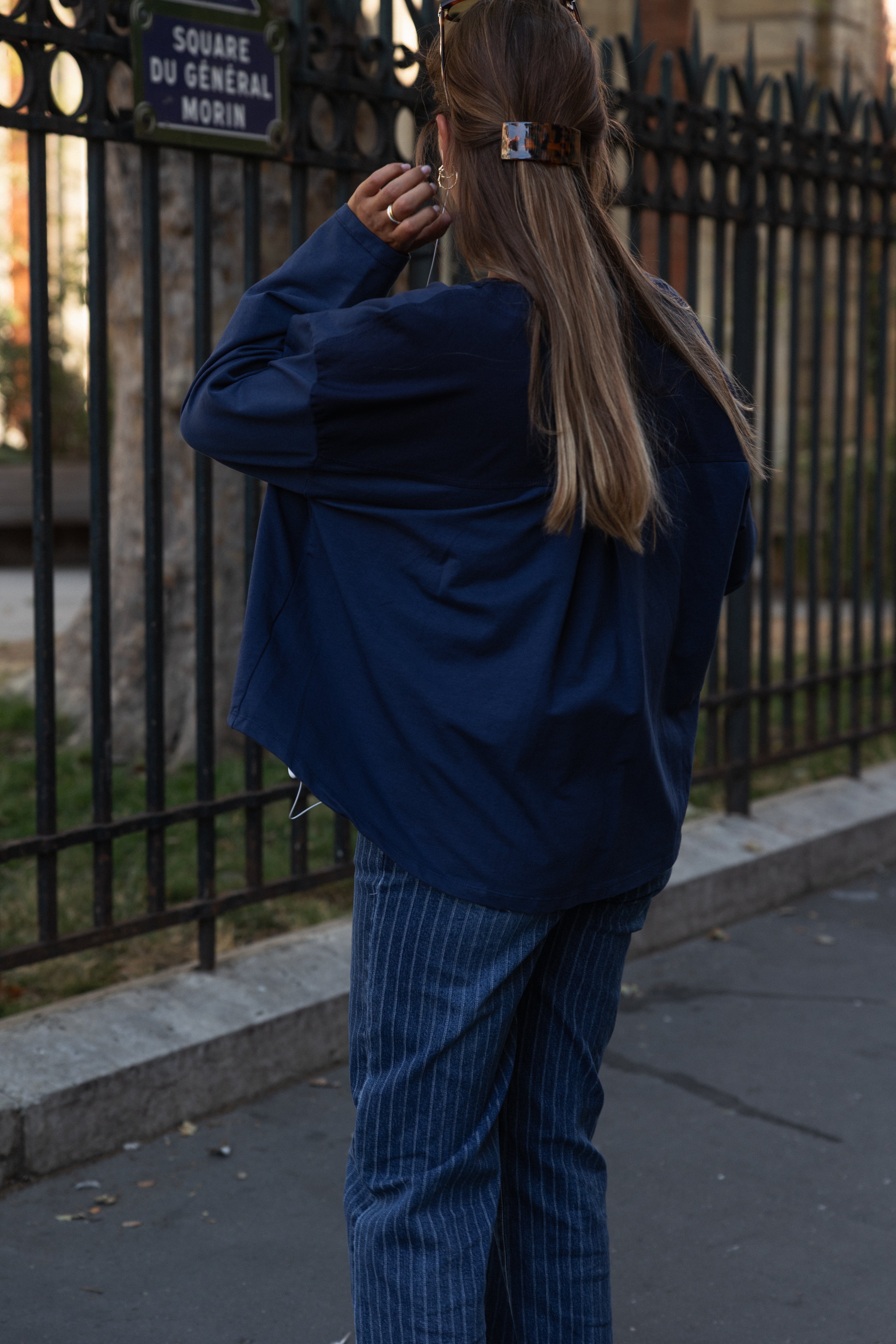 POLO BUTTON LONGSLEEVE NAVY