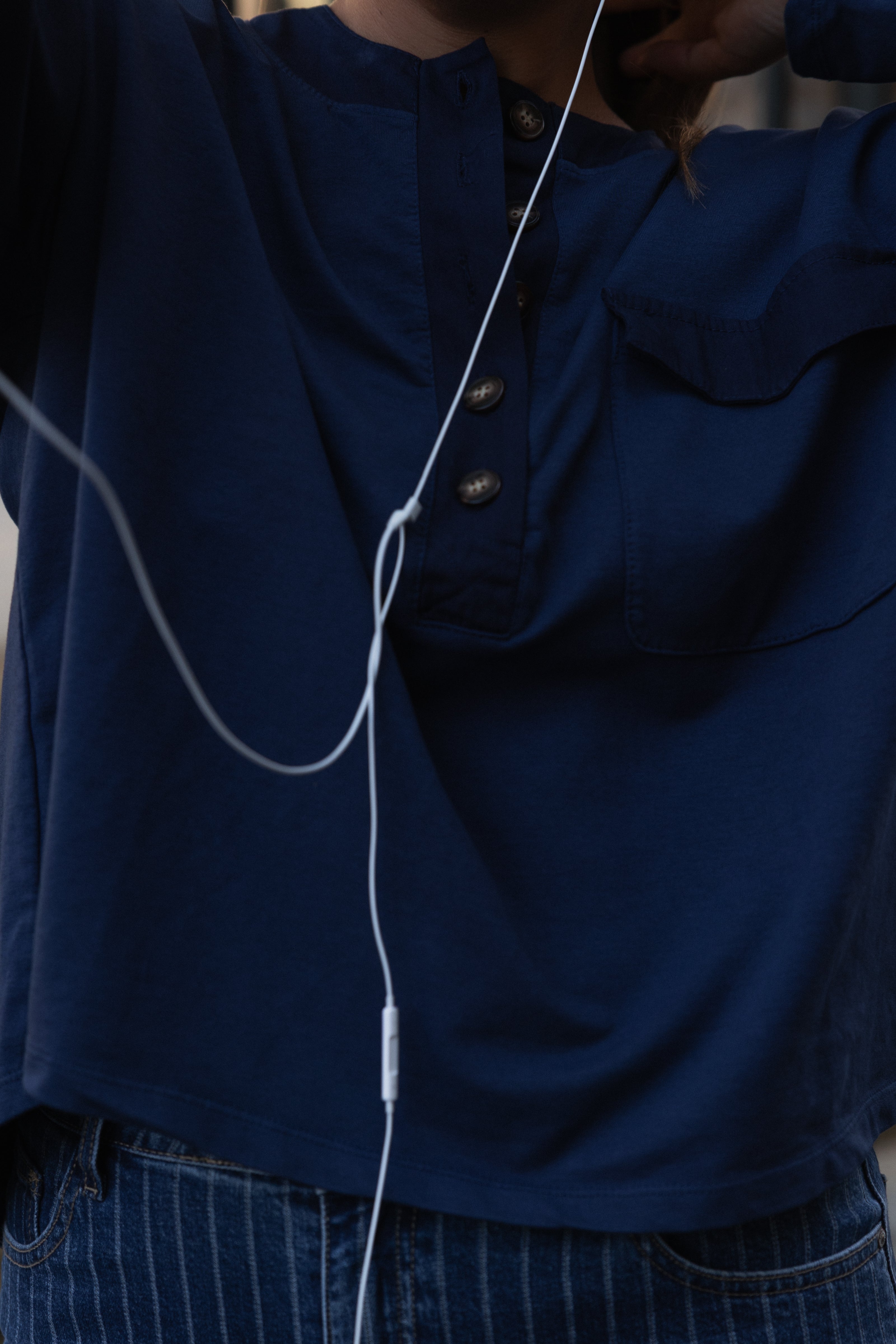 POLO BUTTON LONGSLEEVE NAVY