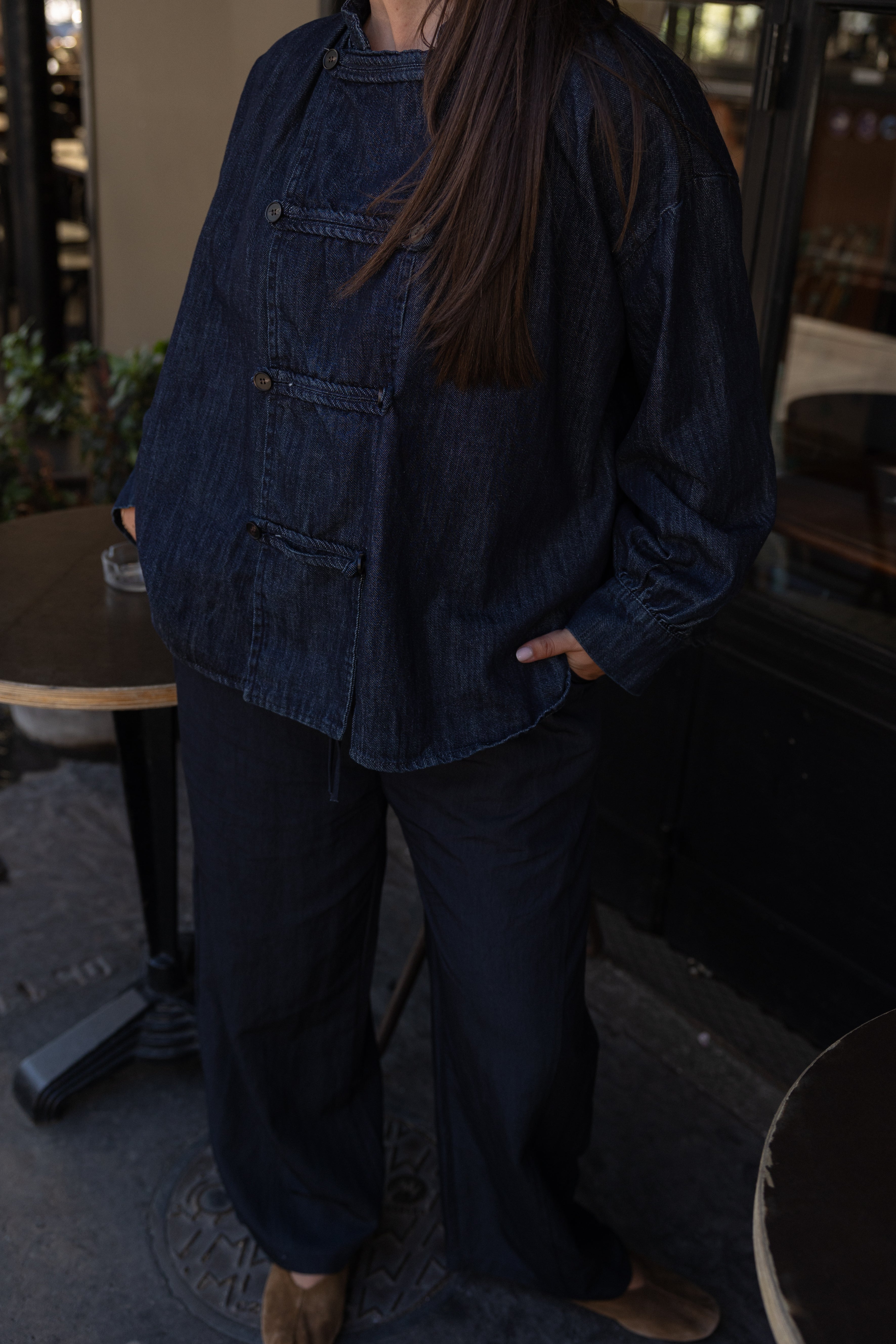CAMILLE DENIM TOP