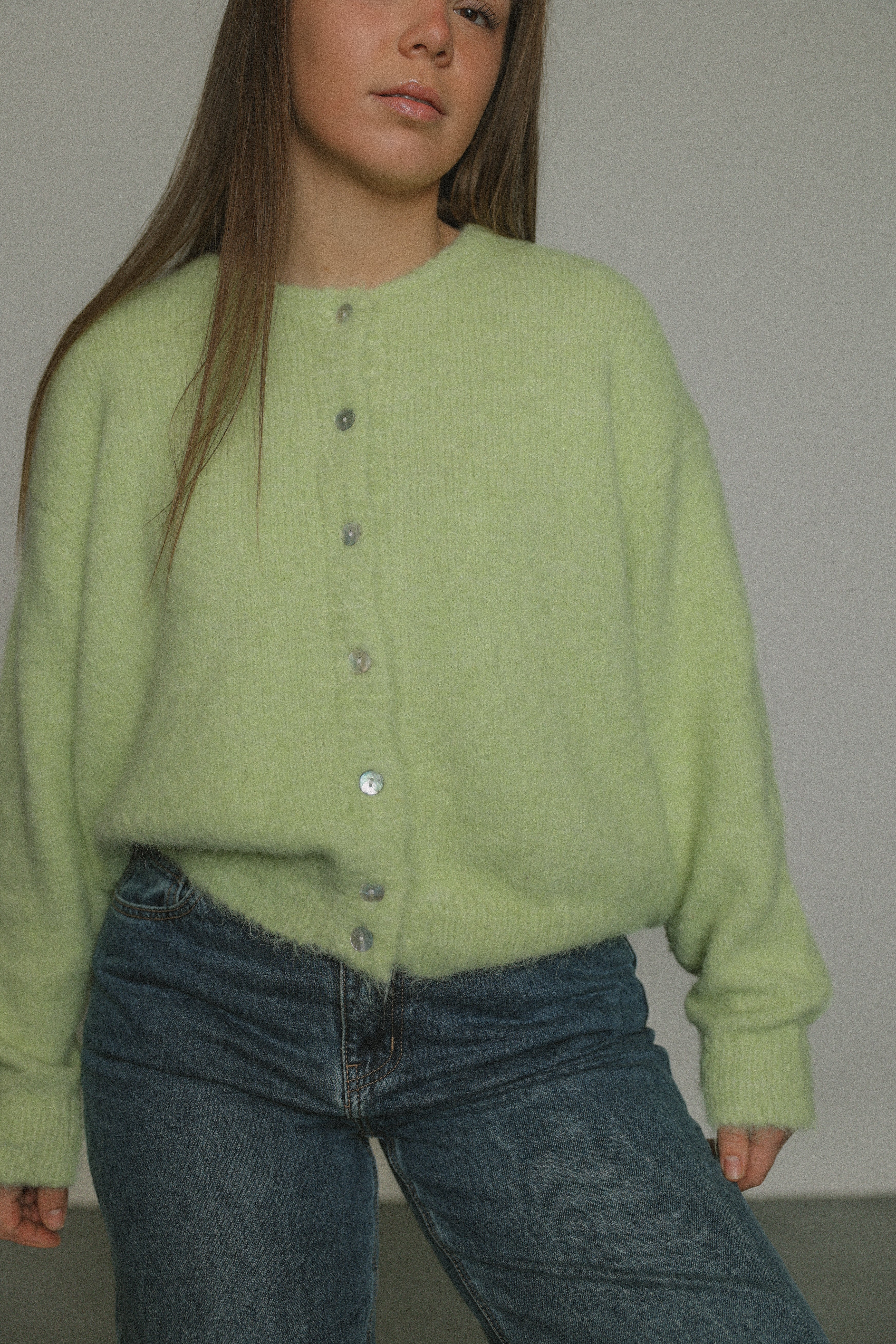 LILLY  CARDIGAN LIME