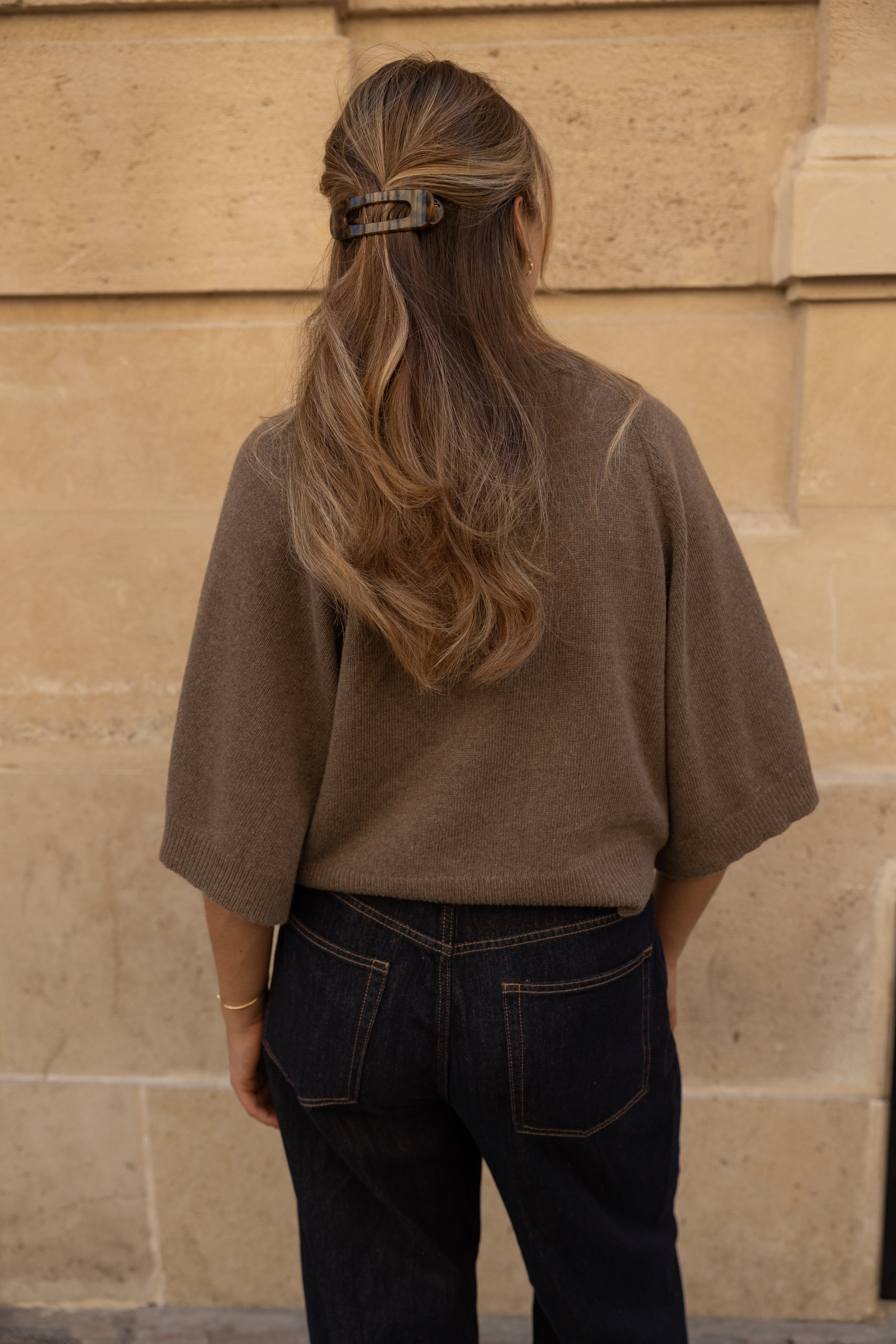 AUTUMN SAAR KNIT TAUPE/BROWN