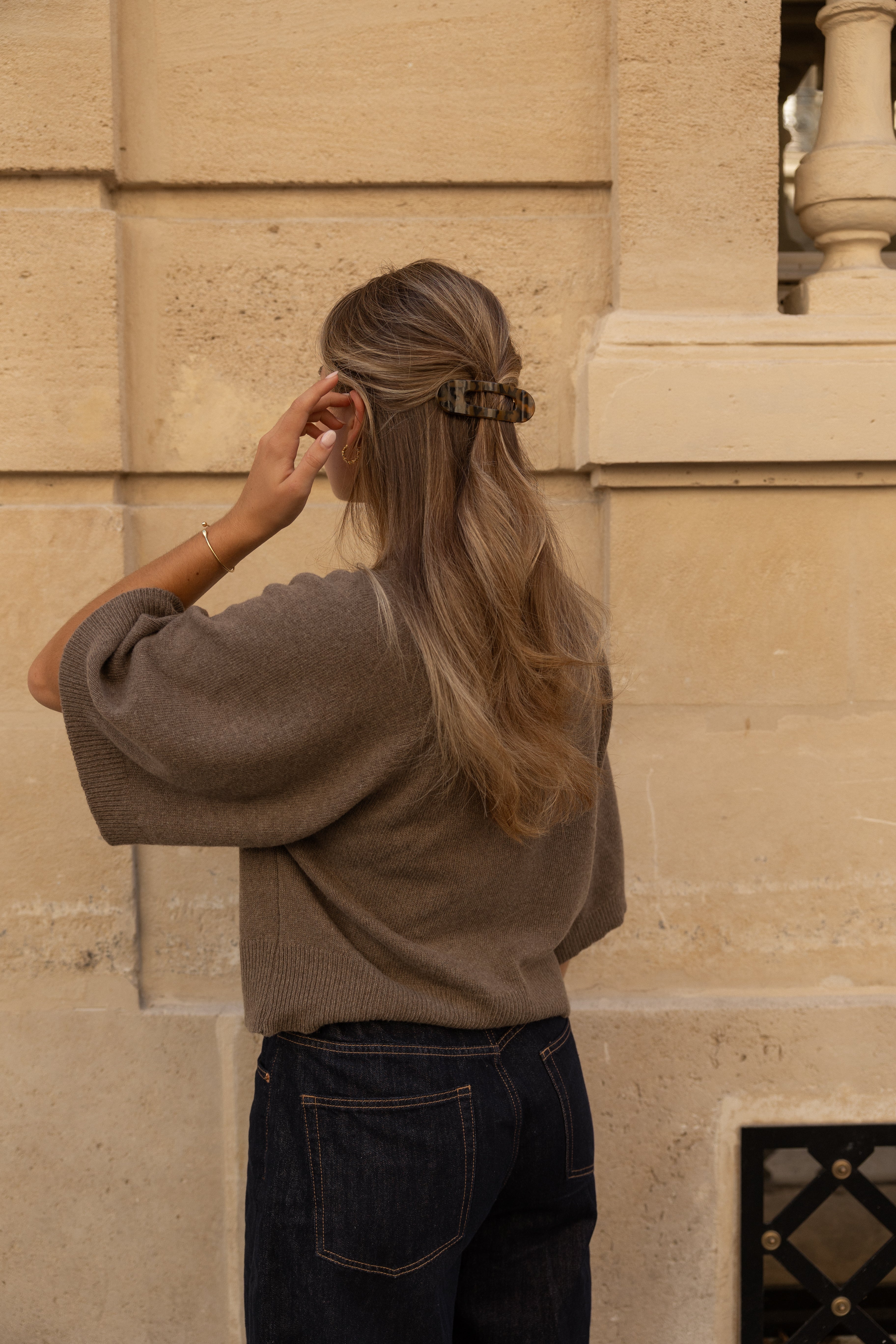 AUTUMN SAAR KNIT TAUPE/BROWN