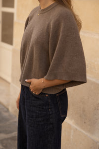 AUTUMN SAAR KNIT TAUPE/BROWN