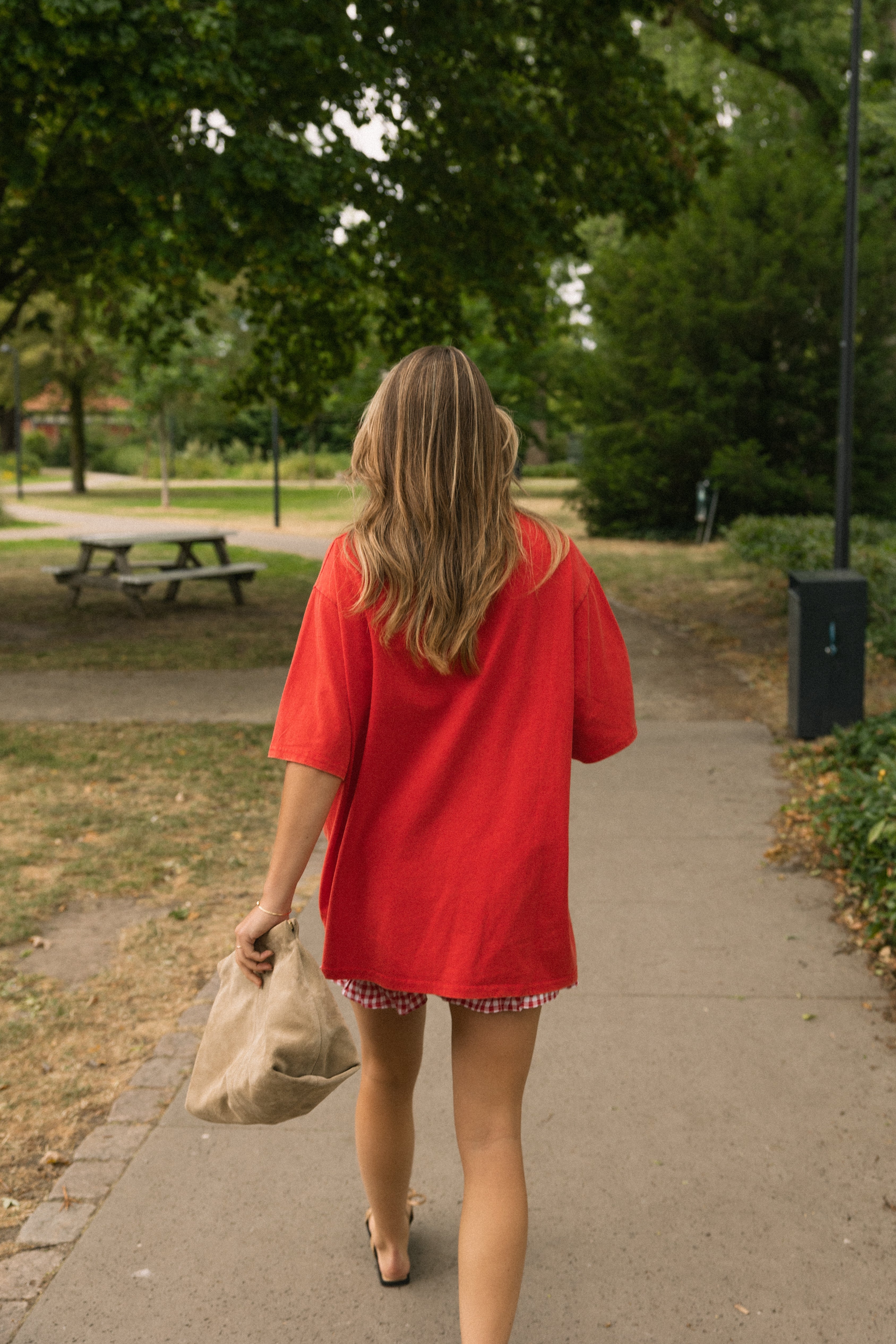 OVERSIZED MABEL TEE RED