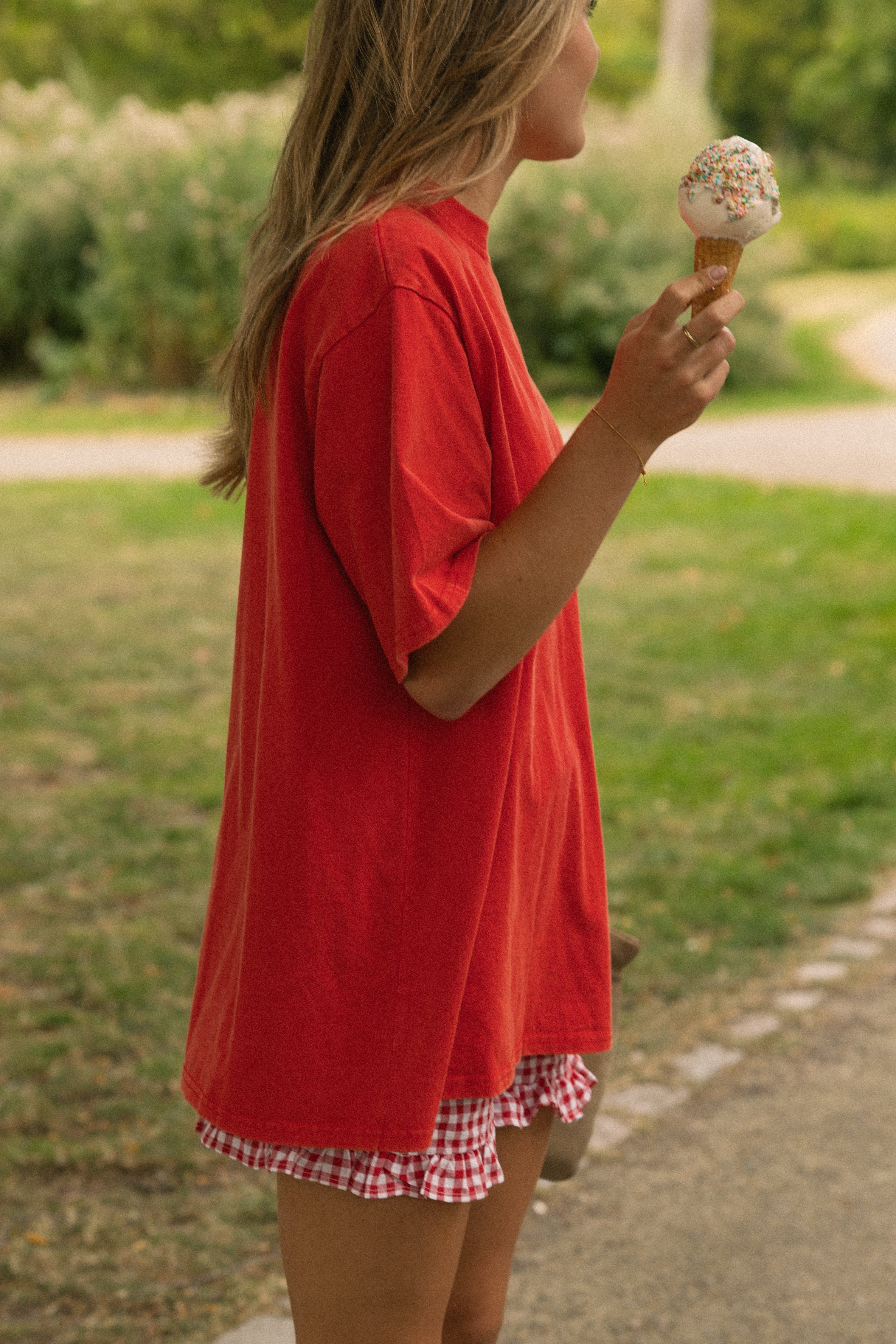 OVERSIZED MABEL TEE RED