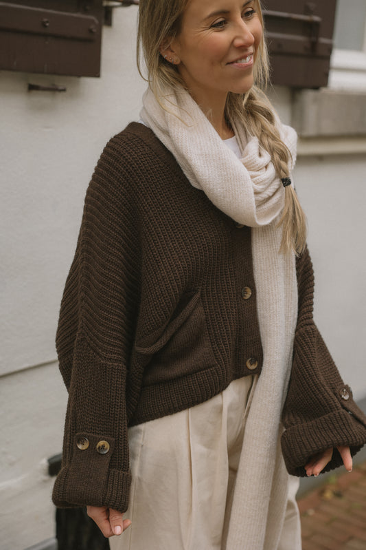 SOPHIE CARDIGAN CHOCO