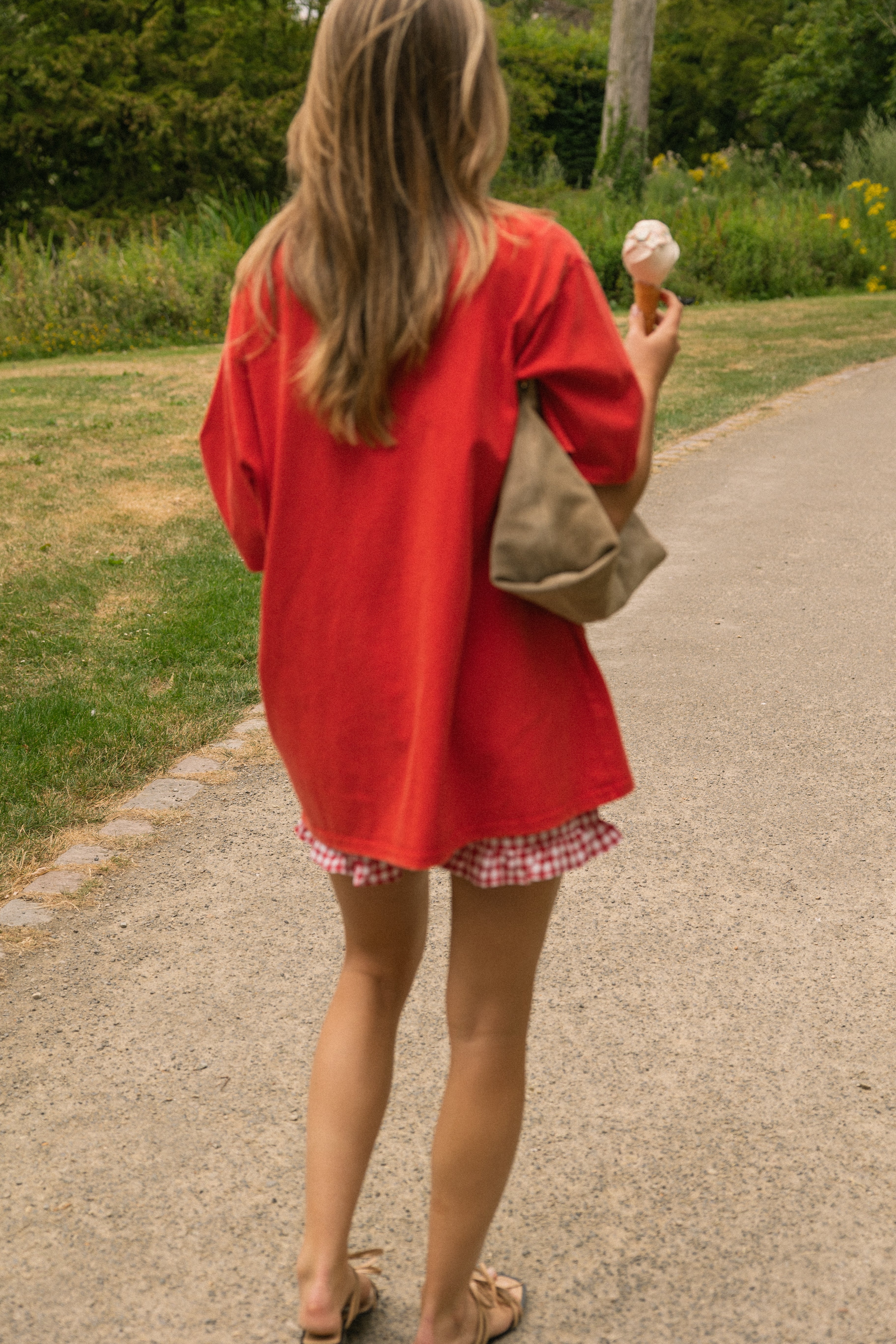 OVERSIZED MABEL TEE RED