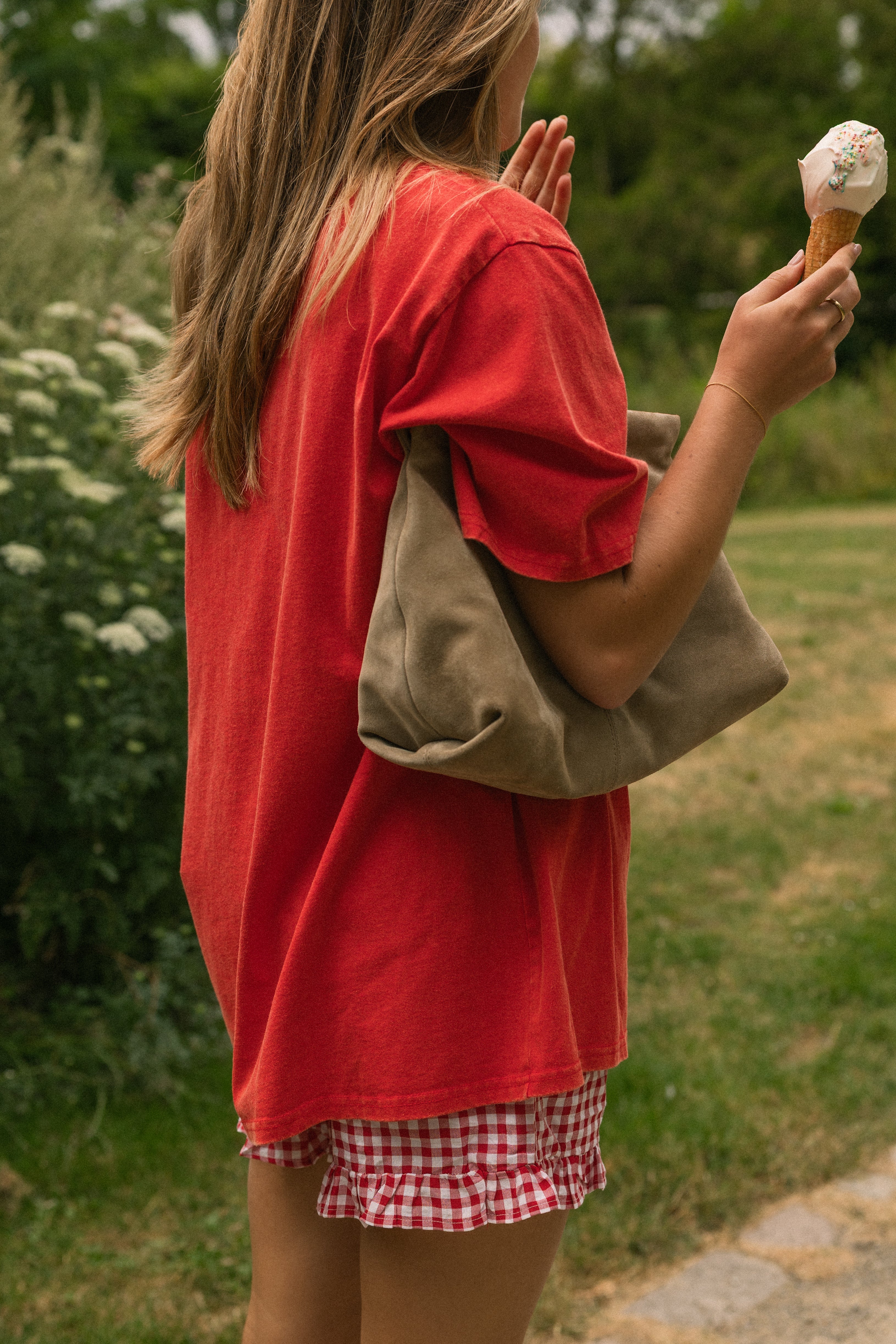 OVERSIZED MABEL TEE RED