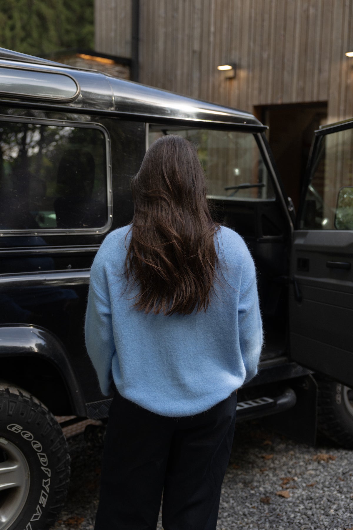 OVERSIZED NINA PULL LIGHT BLUE