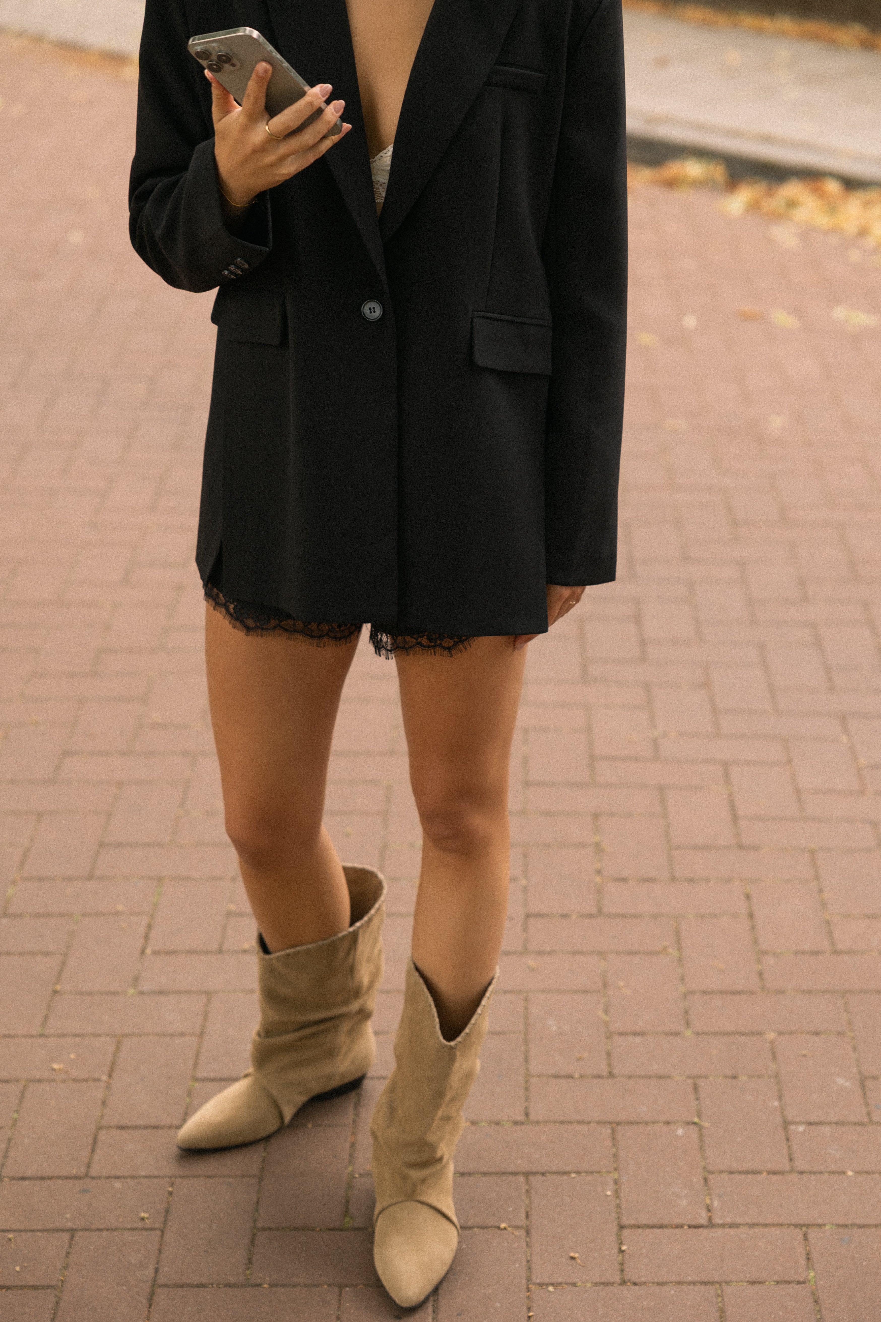 OVERSIZED CATH BLAZER BLACK