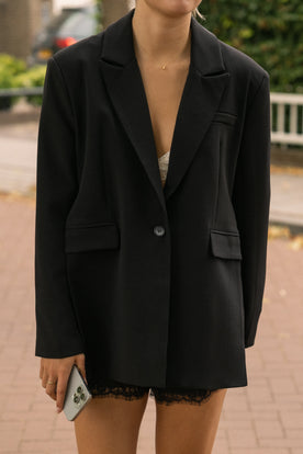 OVERSIZED CATH BLAZER BLACK