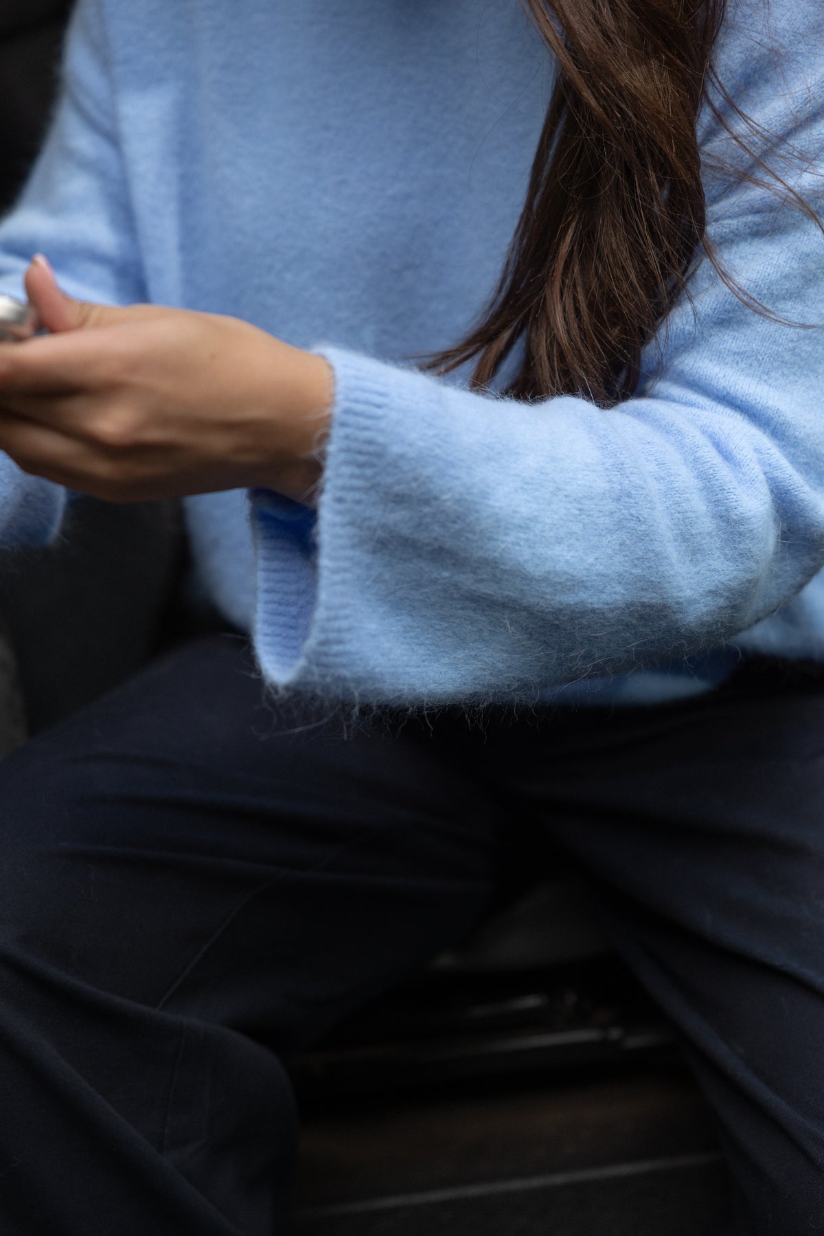 OVERSIZED NINA PULL LIGHT BLUE